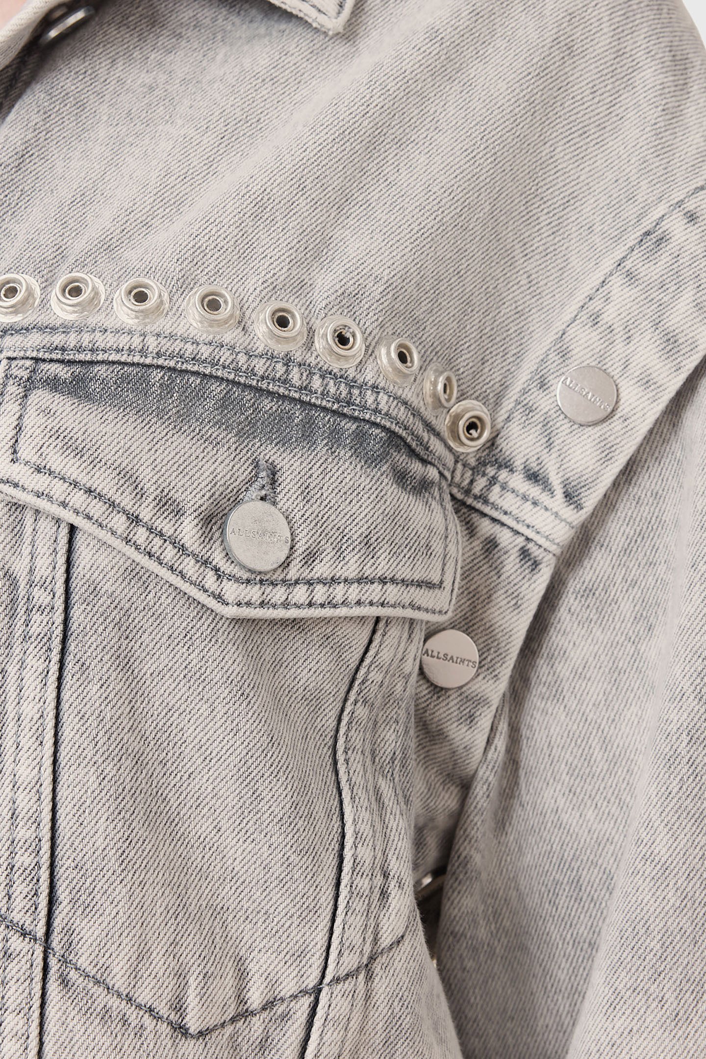 CHLO STUD JACKET WASHED GREY 9