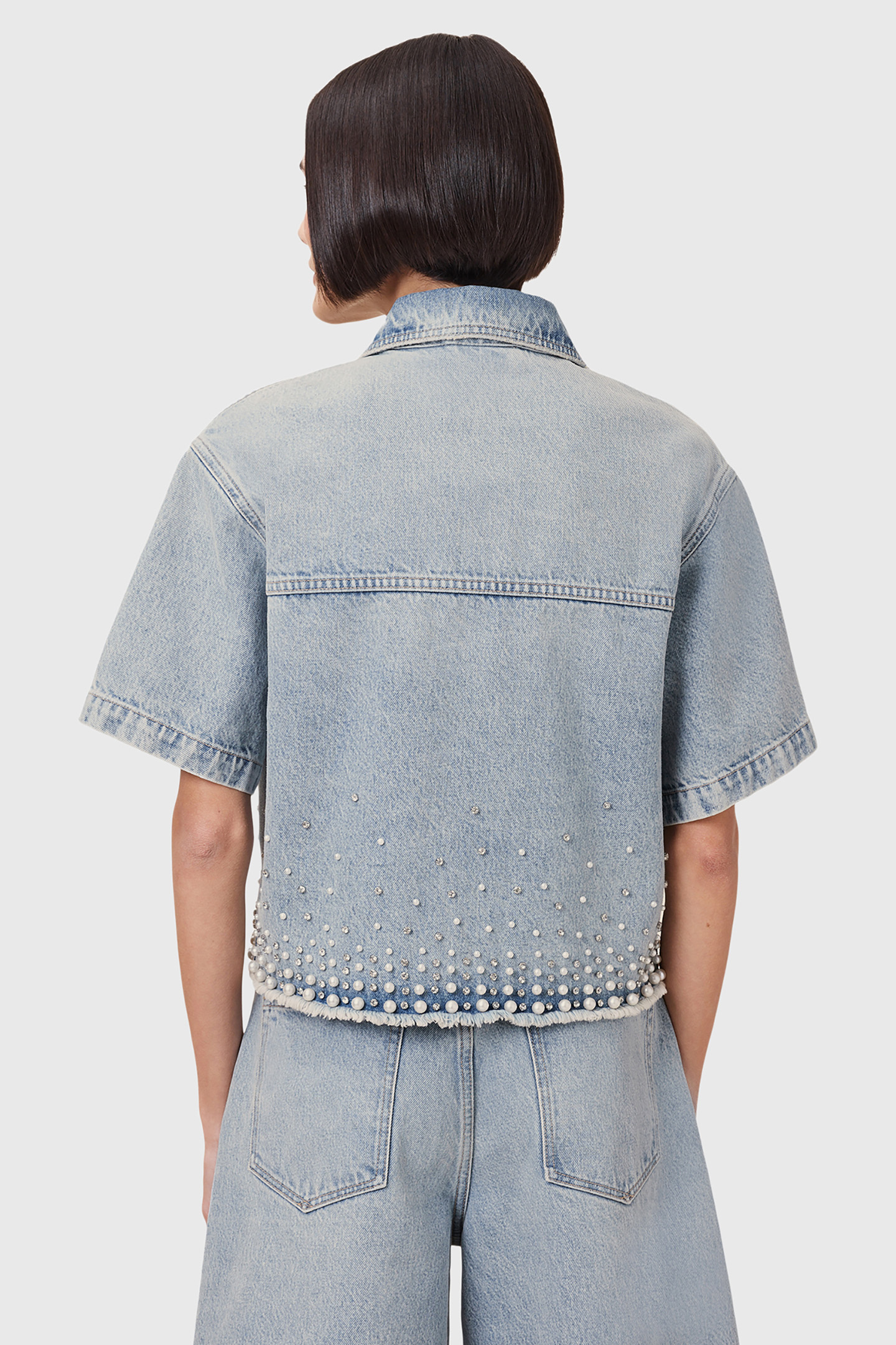 TOVE EMB SHIRT LIGHT INDIGO 2