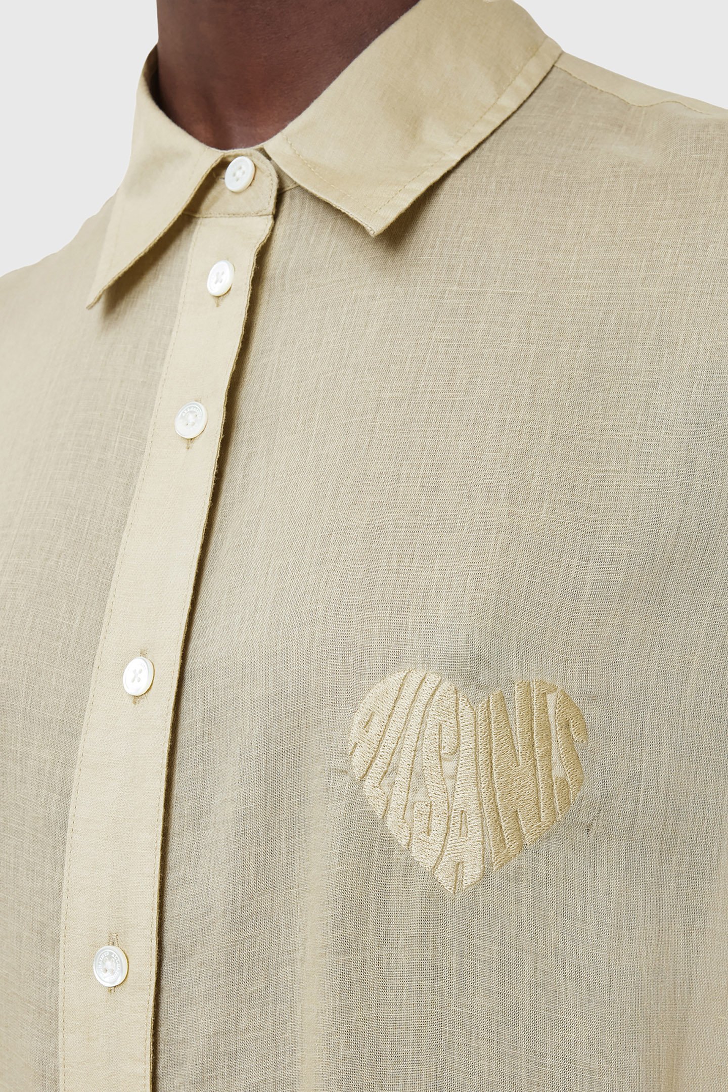 EZRA SHIRT DRESS OLIVE YELLOW 9