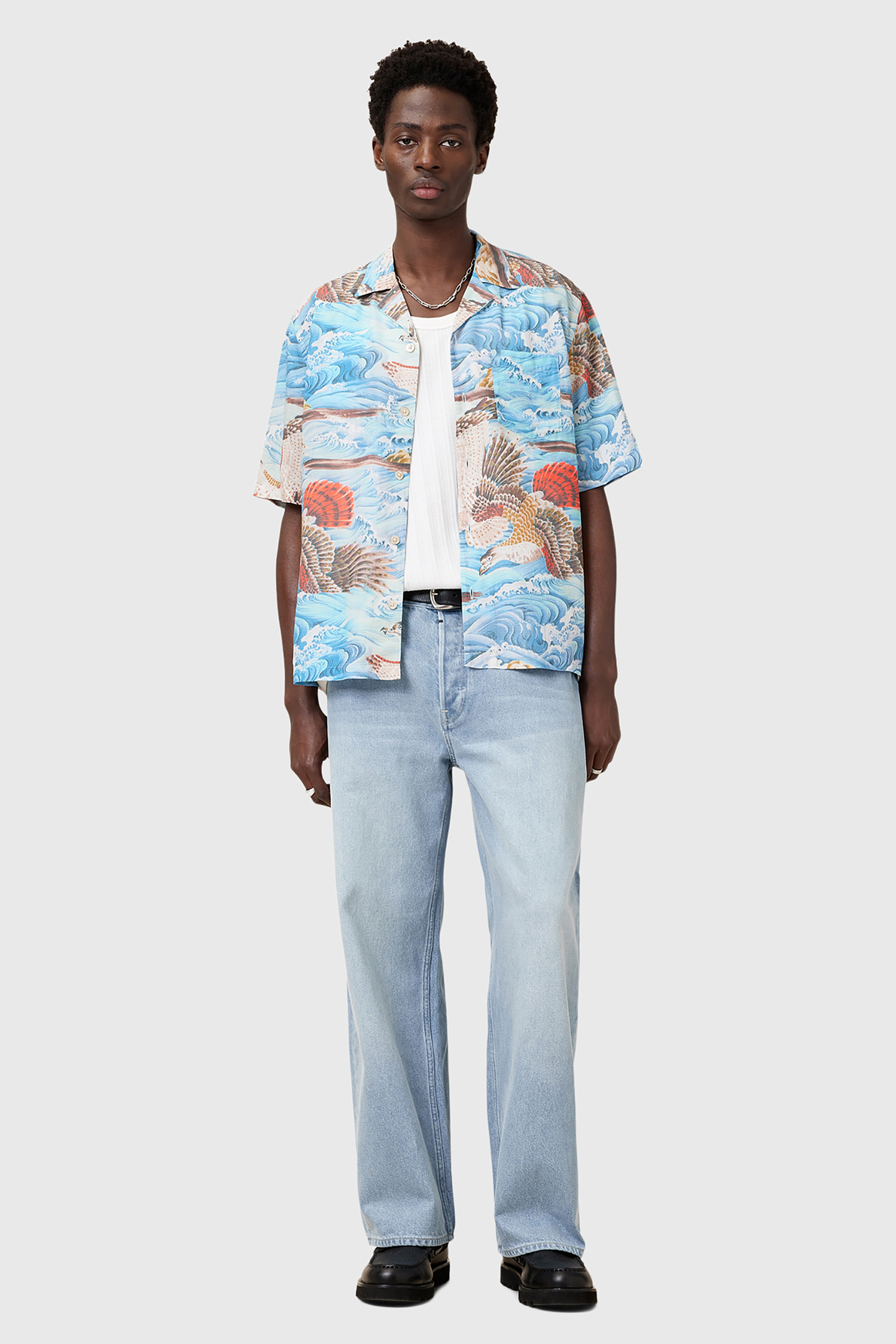 CORSICAN SS SHIRT WILLOW BLUE 5