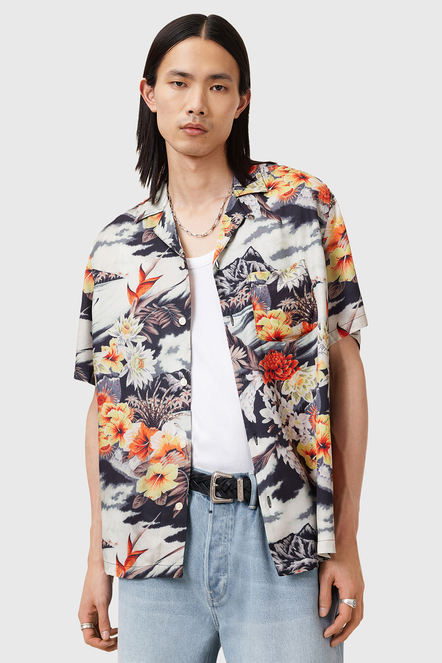 OSCANI SS SHIRT JET BLACK 6