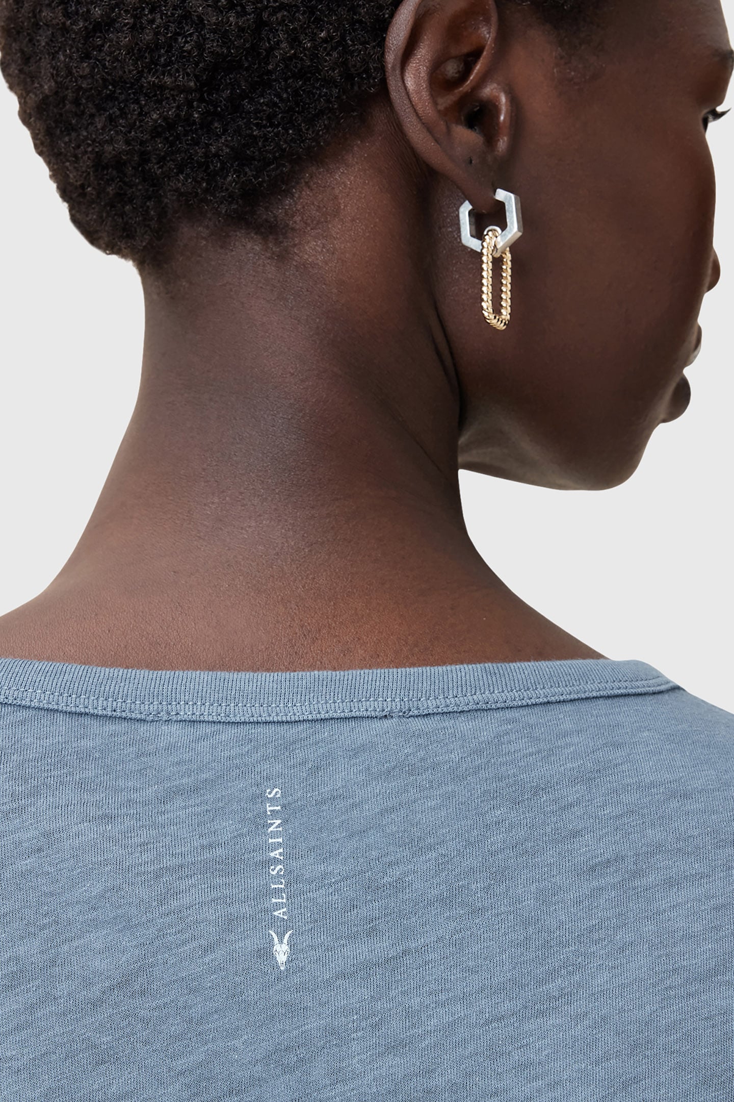 ANNA V TEE FLINT STONE BLUE 7