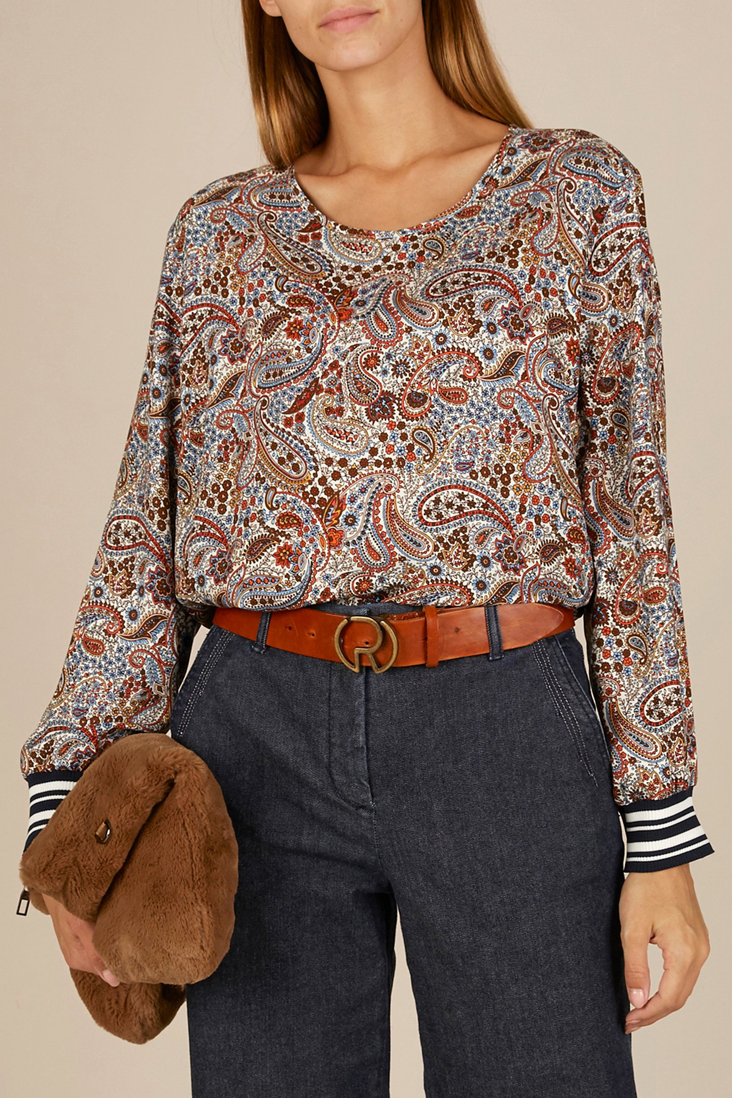 PATTERNED POPOVER SHIRT IN MULTI 1