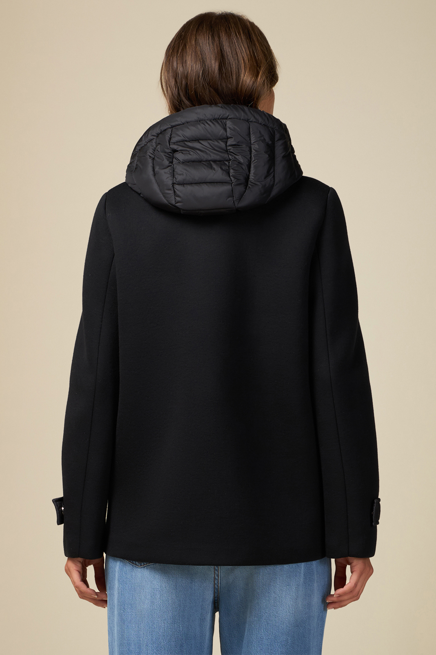 SCUBA COAT WITH PADDED WAISTCOAT BLACK 2