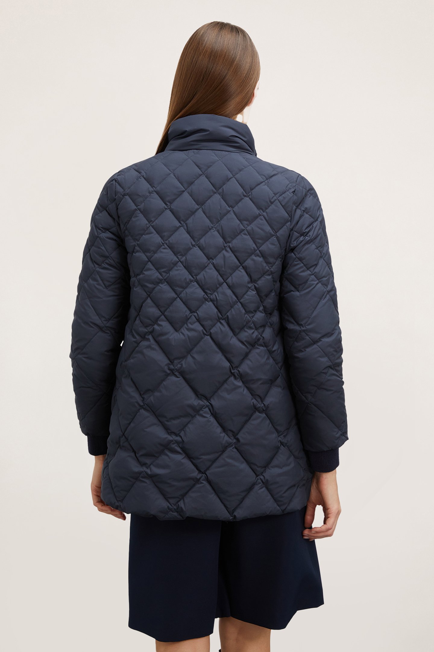 DIAMOND QUILTED PADDED JACKET BLUE 2