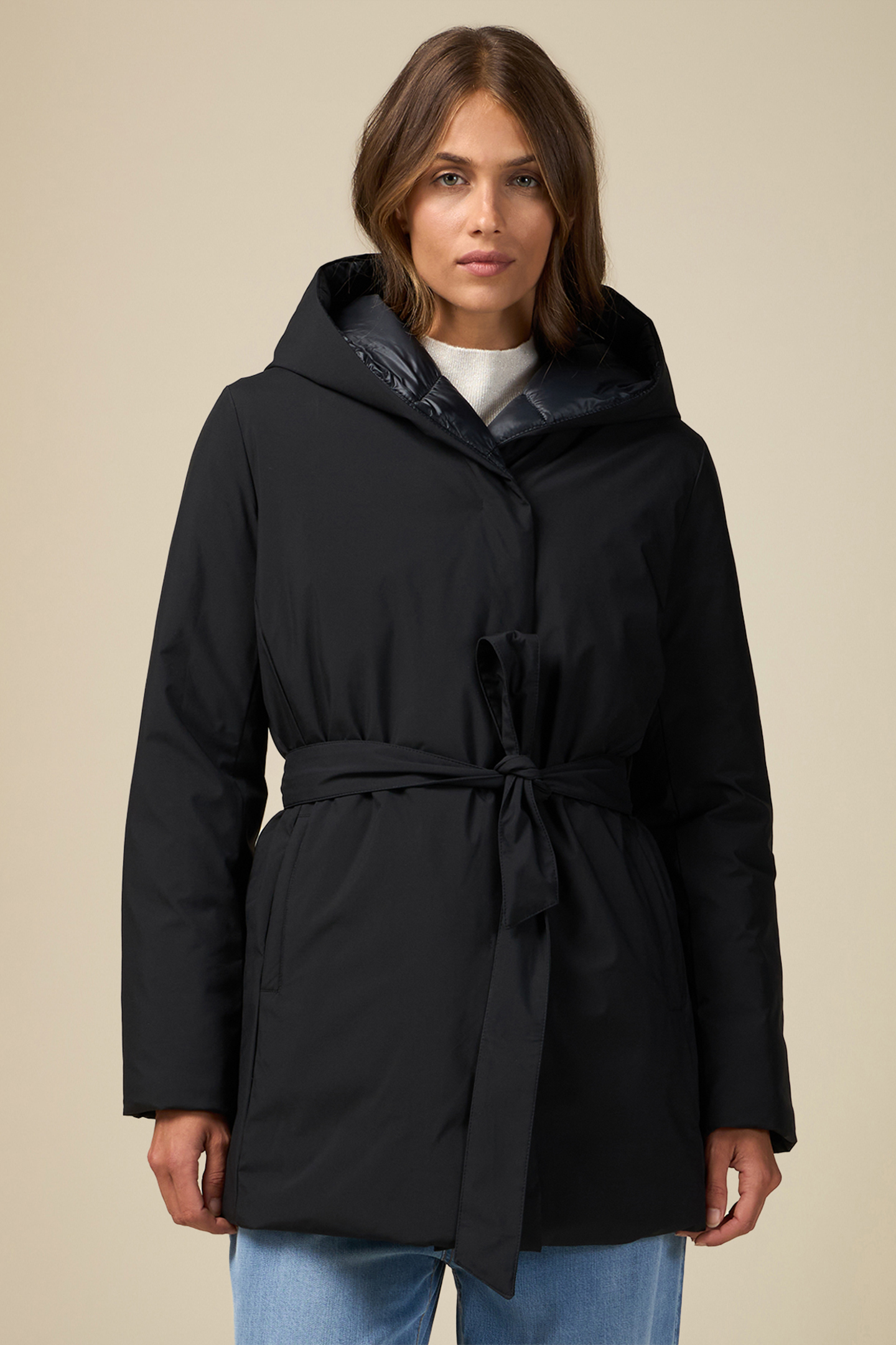 PADDED MIDI PARKA BLACK 1