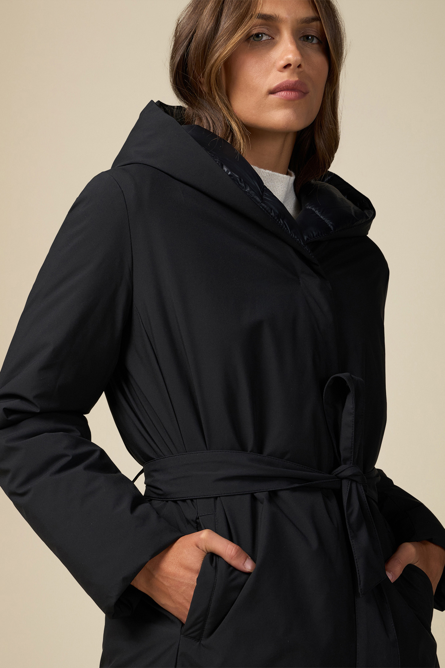 PADDED MIDI PARKA BLACK 4