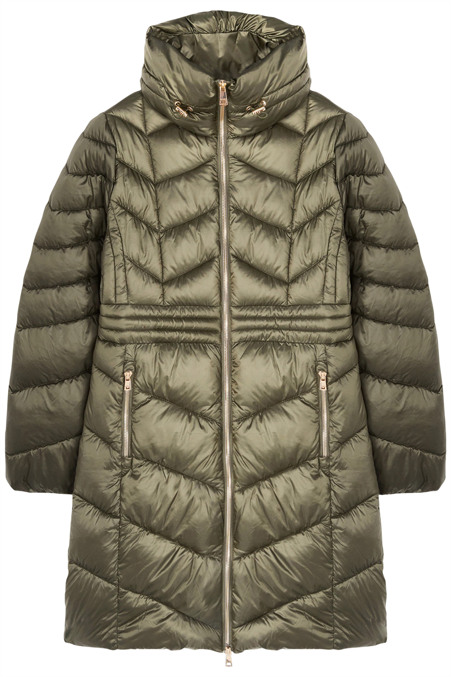 PADDED HIGH COLLAR JACKET MILITARY GREEN 4