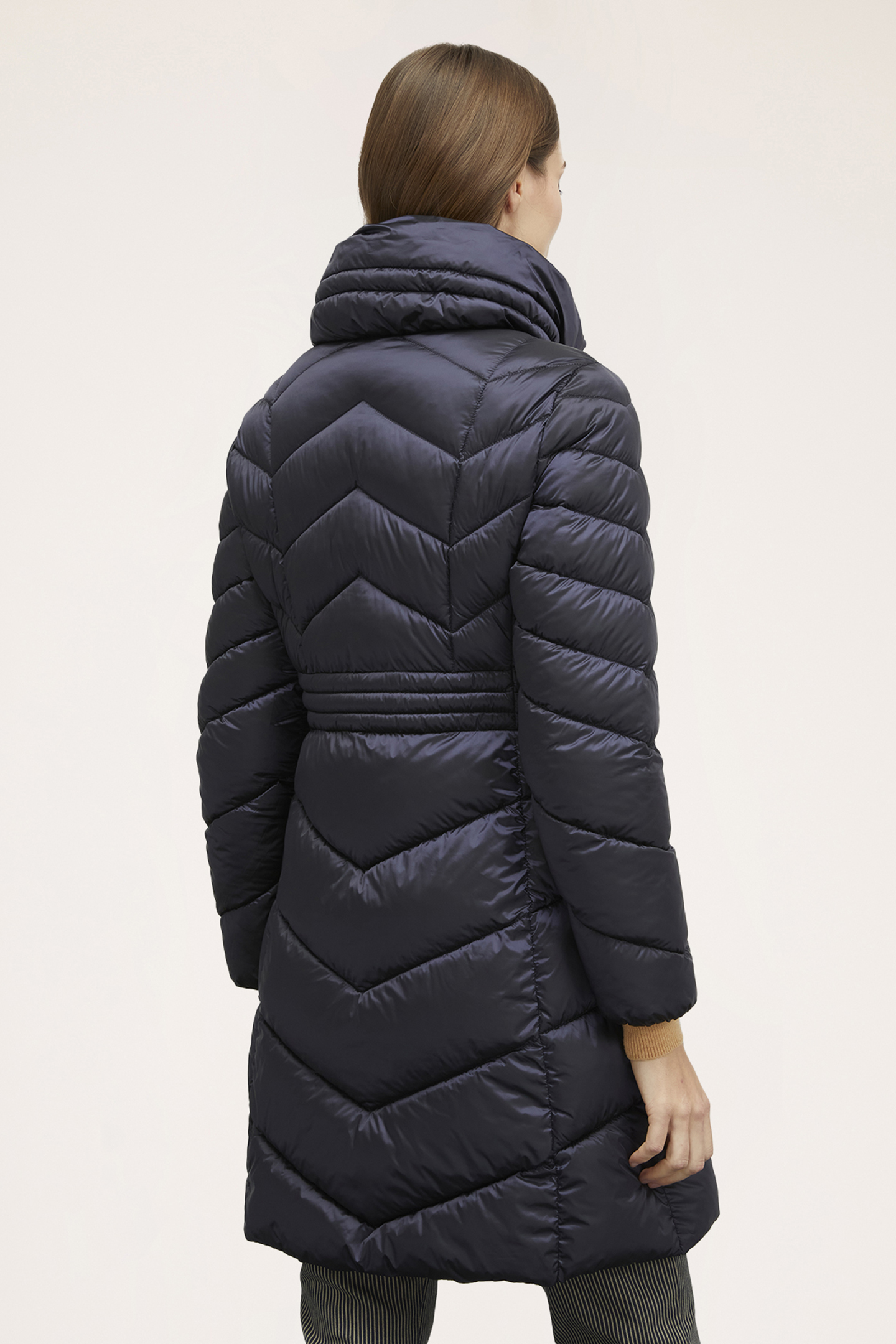 PADDED HIGH COLLAR JACKET BLUE 2