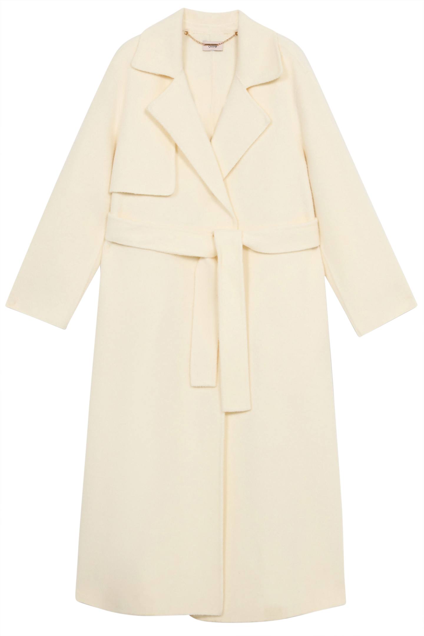 LONG WOOL BLEND COAT WHITE 3