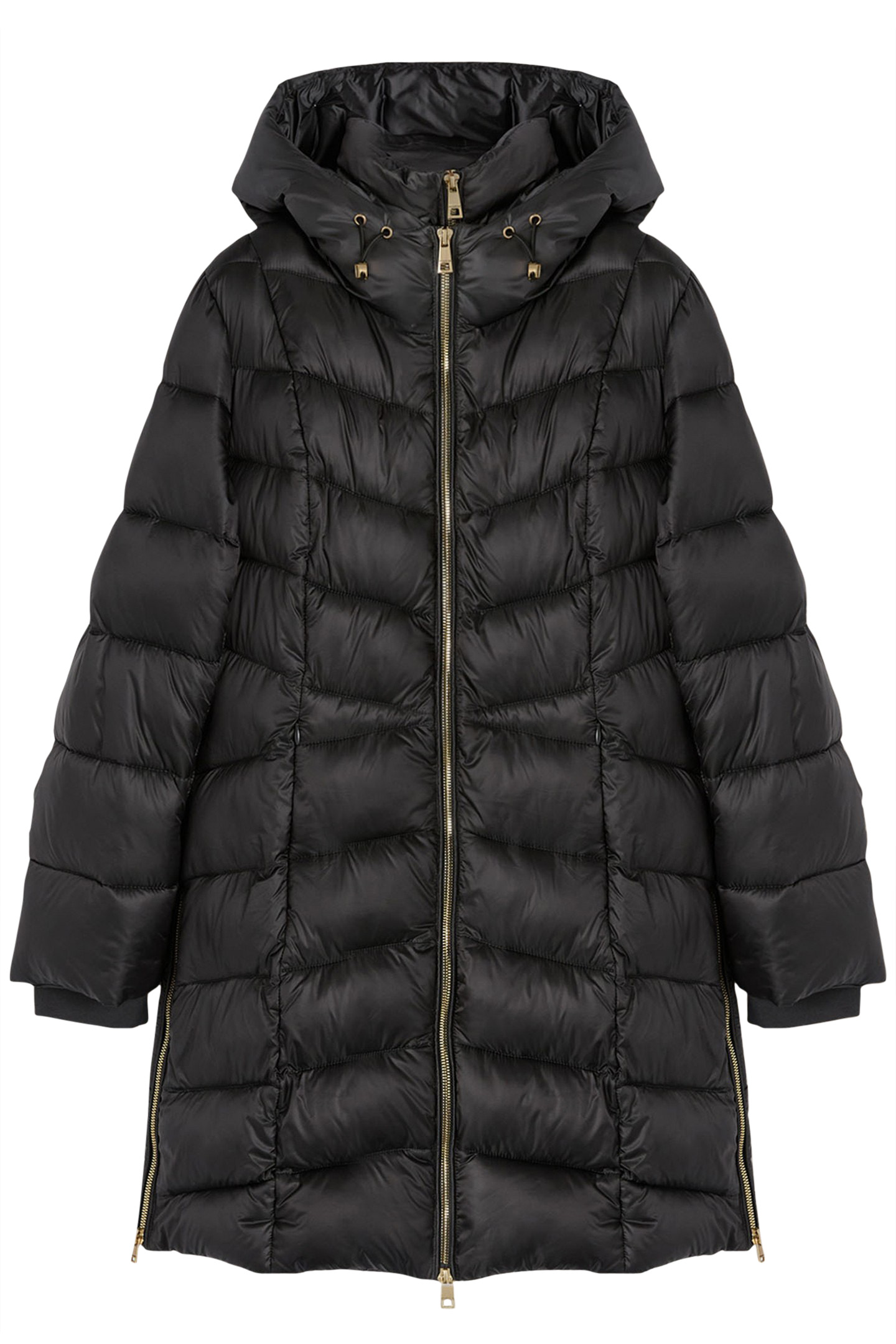 HOODED SLIM DOWN JACKET GREY 4