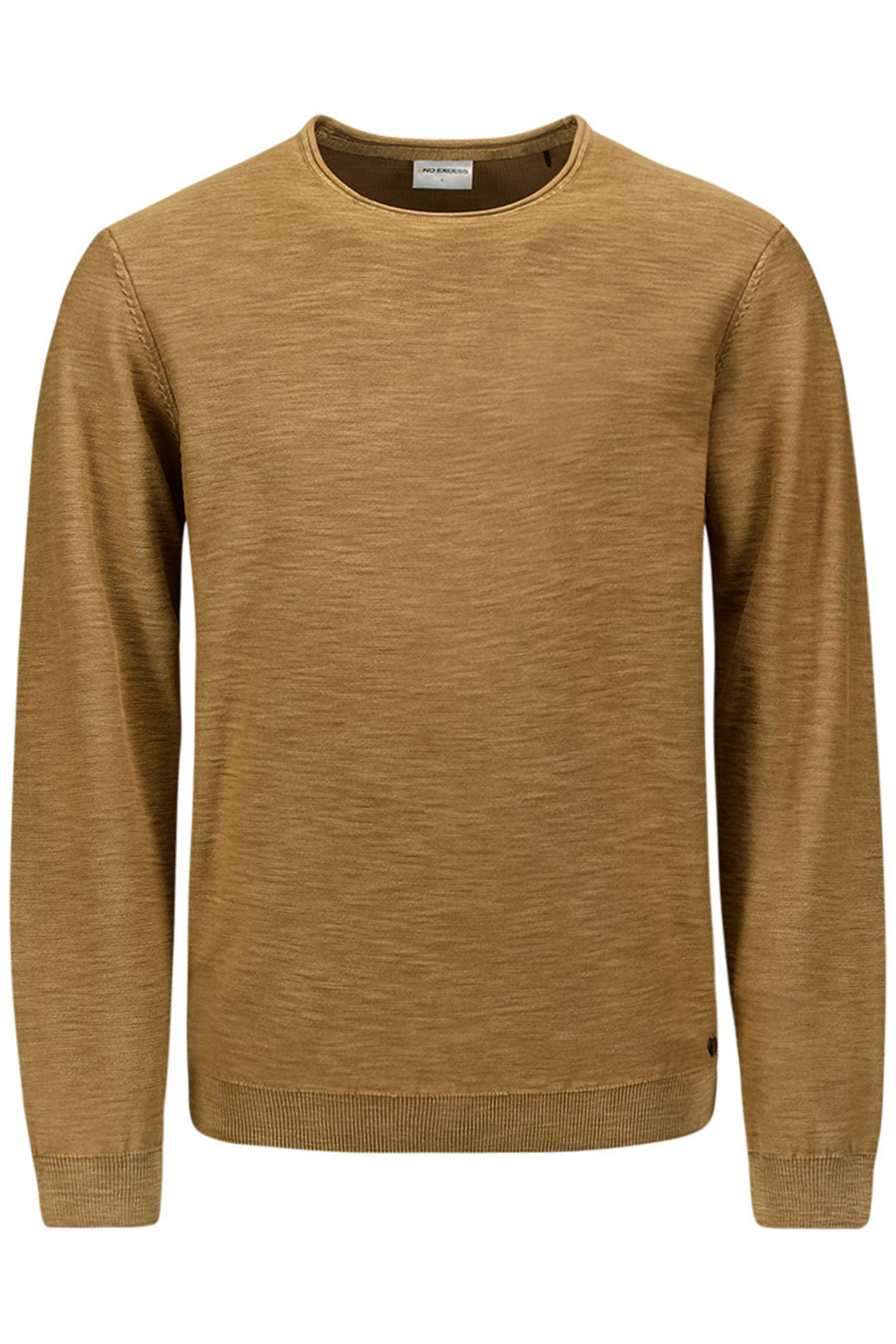 PULLOVER CREWNECK GARMENT DYED + STONE WASHED KHAKI 4