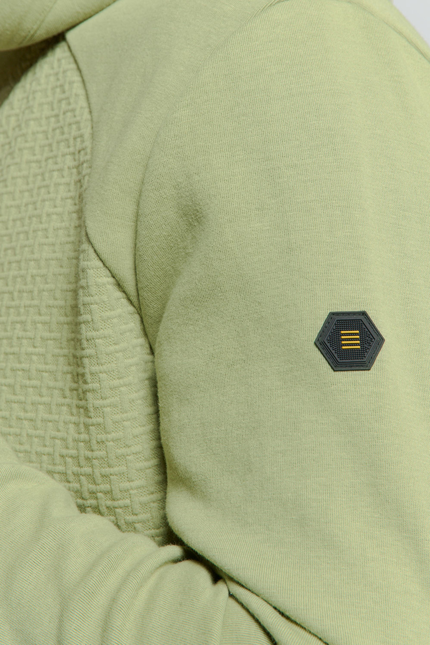 SWEATER HOODED FULL ZIPPER DOUBLE LAYER JACQUARD STRETCH SMO 7