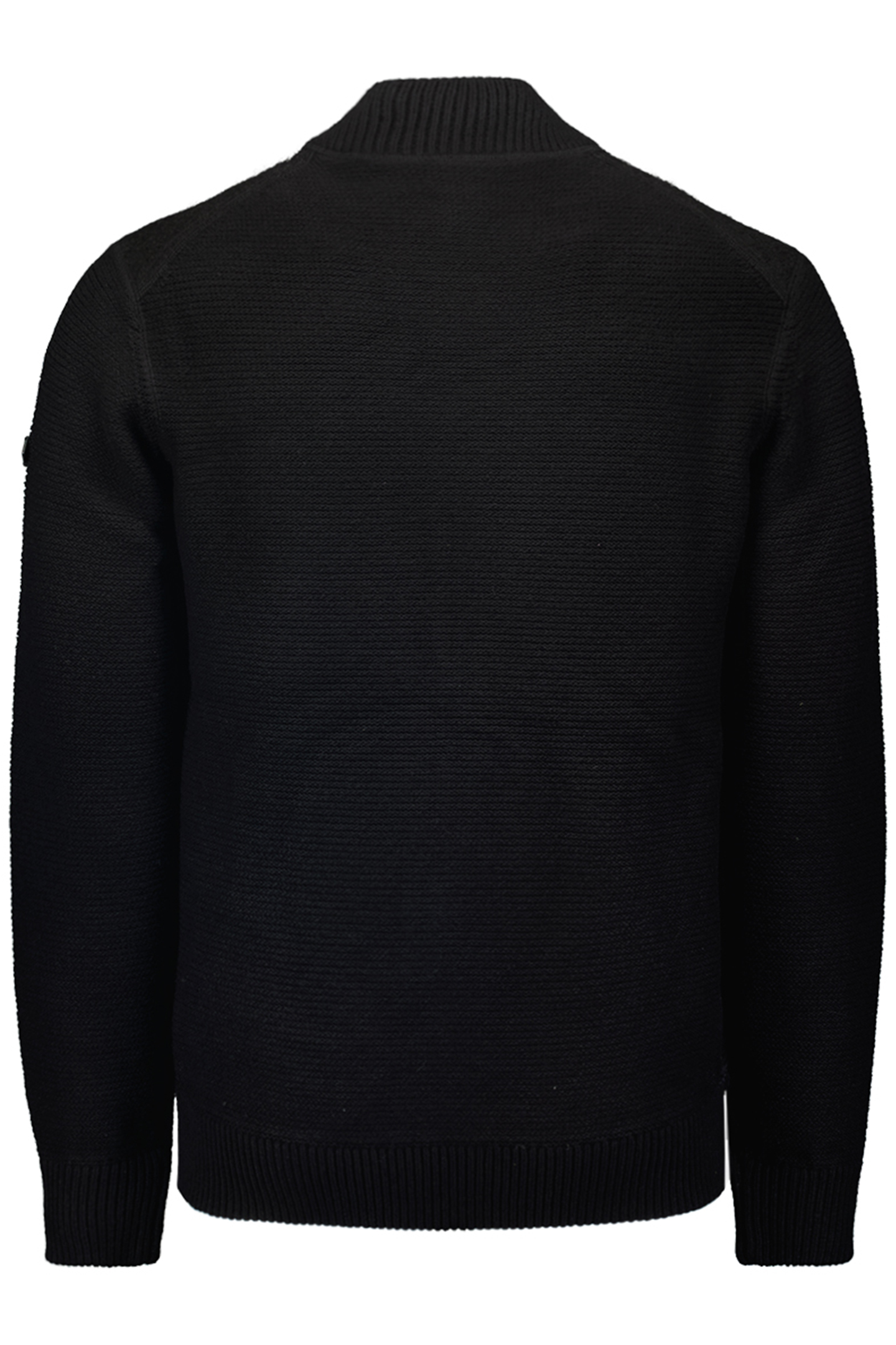 CARDIGAN BOMBER WITH WOOL BLACK 5