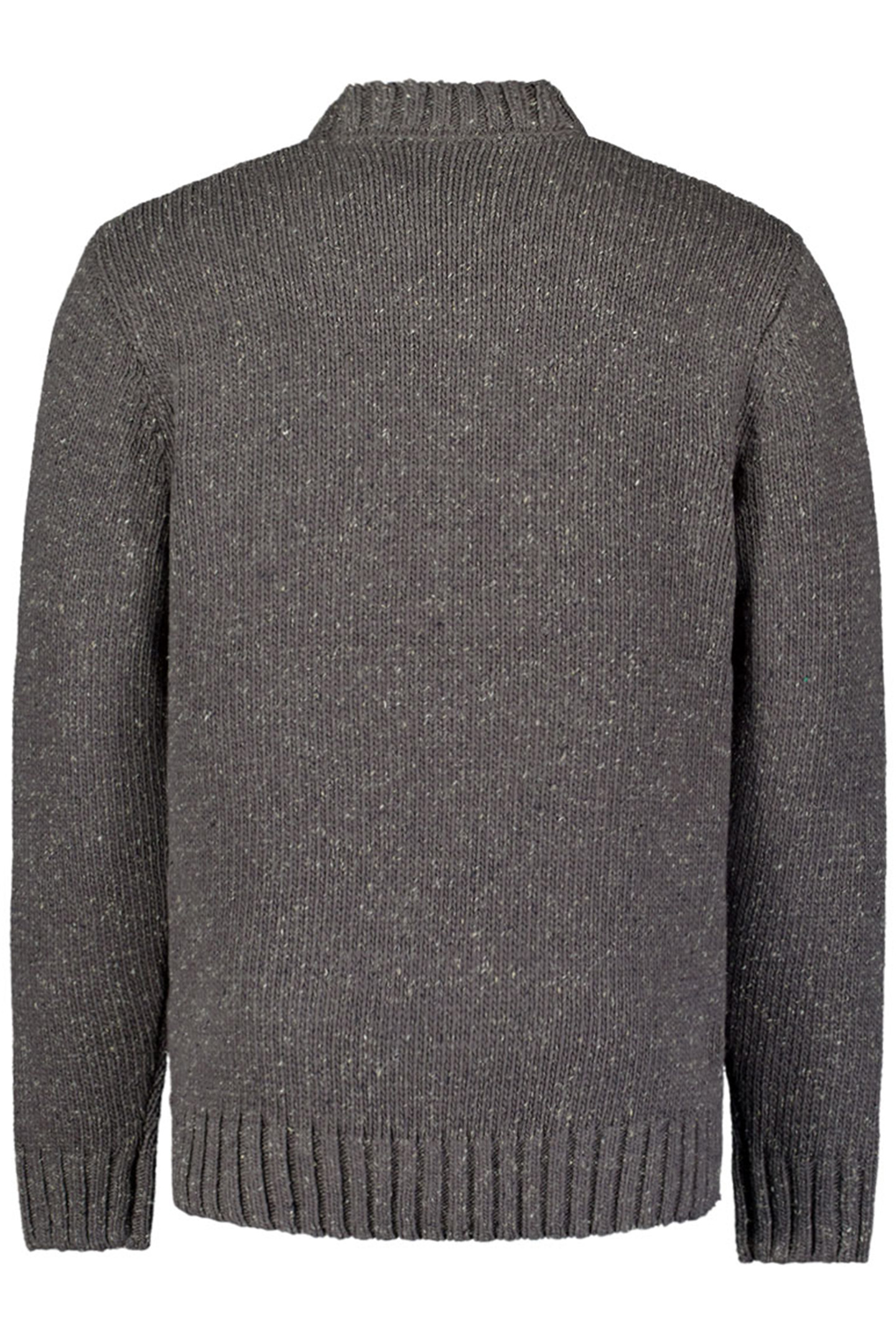 PULLOVER CREWNECK JACQUARD PATTERN WITH SILK DARK GREY 5