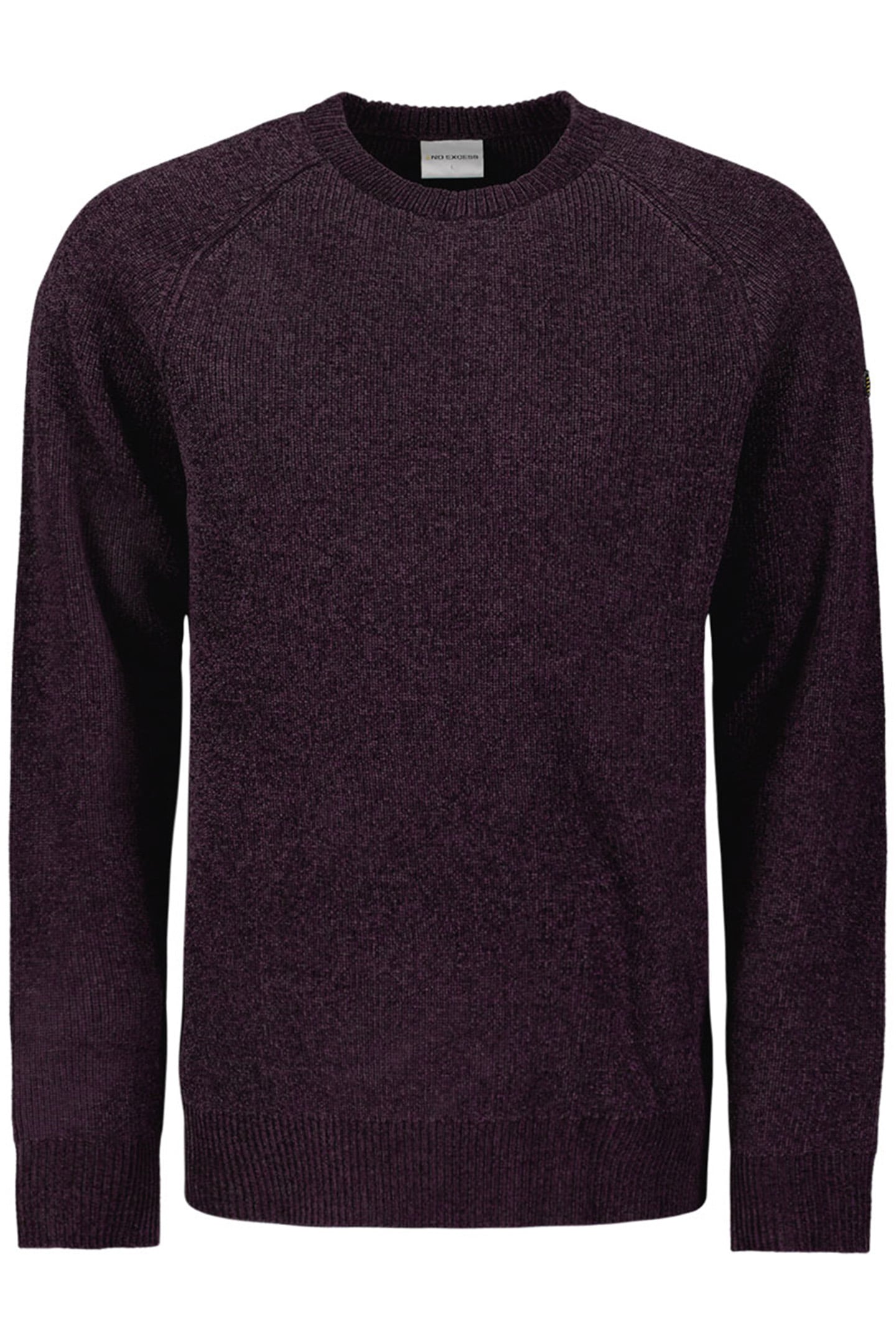 PULLOVER CREWNECK 2 COLOURED CHENILLE AUBERGINE 4