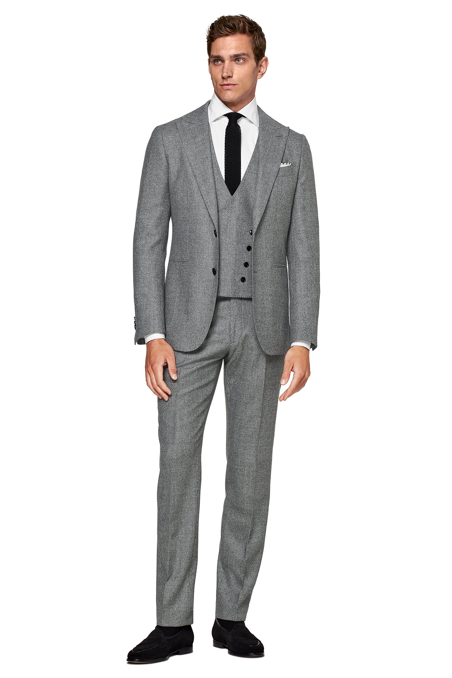 SUIT MID GREY PURE WOOL S120 MID GREY 2