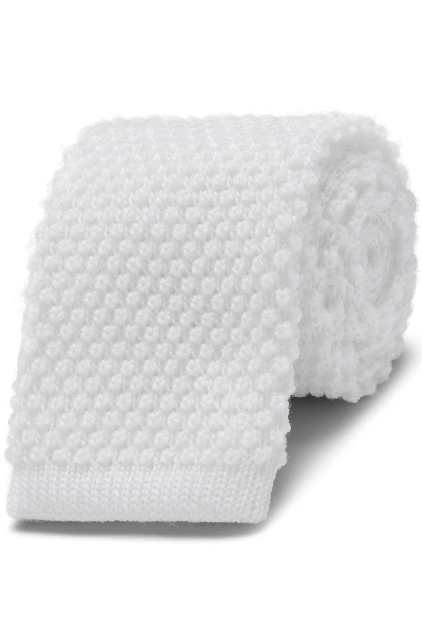 TIE-WHITE-KNITTED 1