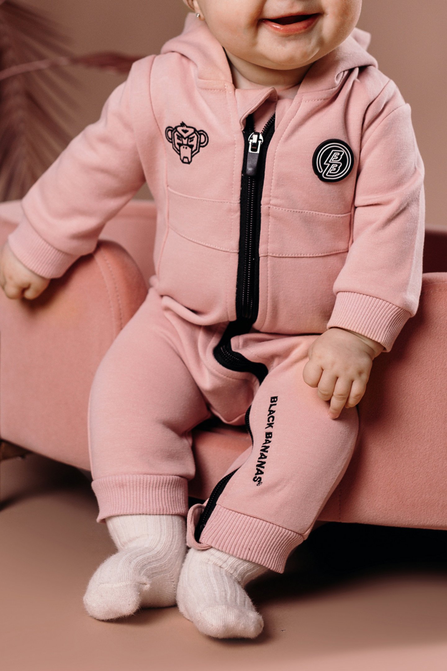 BABY ANORAK TRACKSUIT PINK by Black Bananas