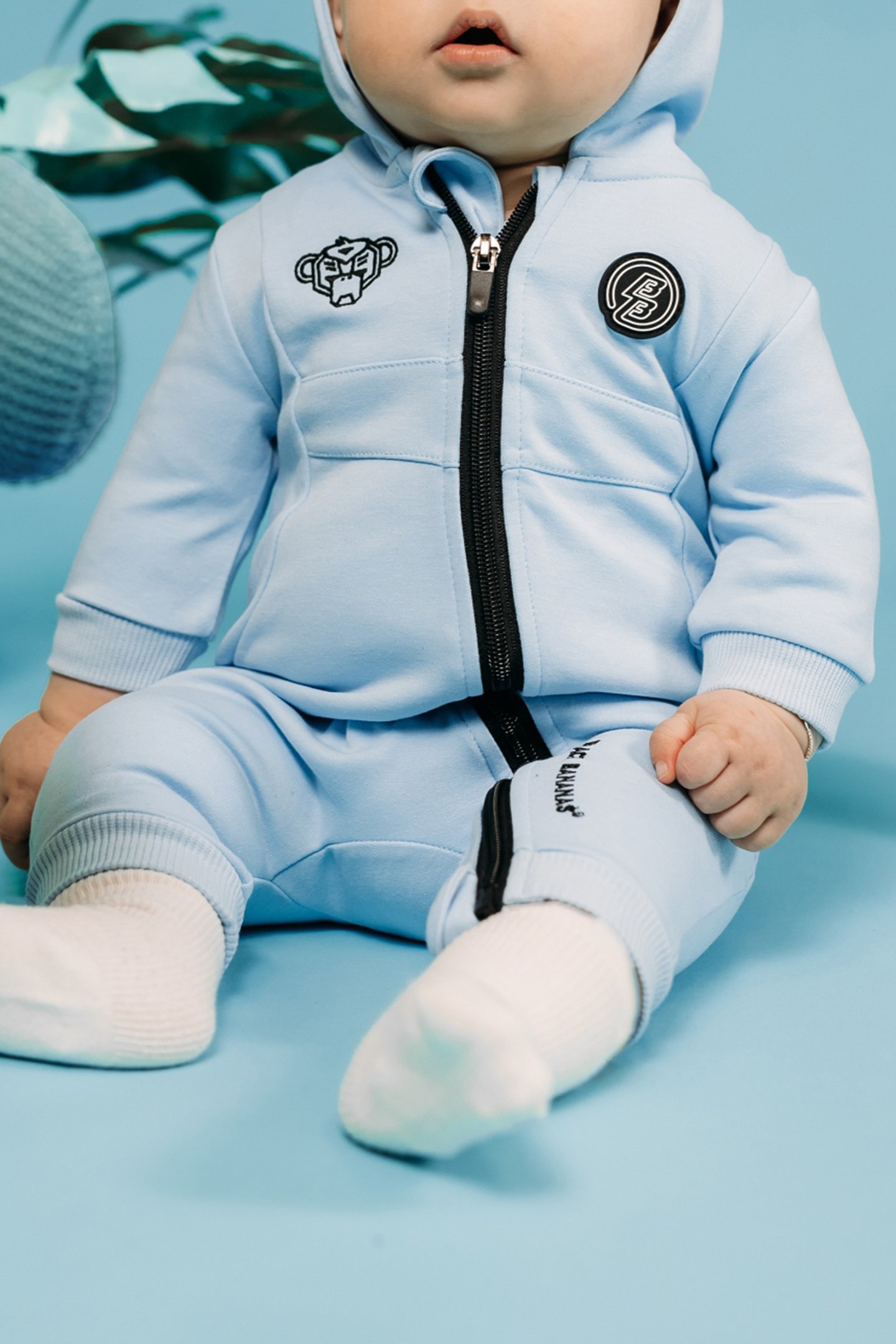 BABY ANORAK TRACKSUIT LIGHT BLUE by Black Bananas