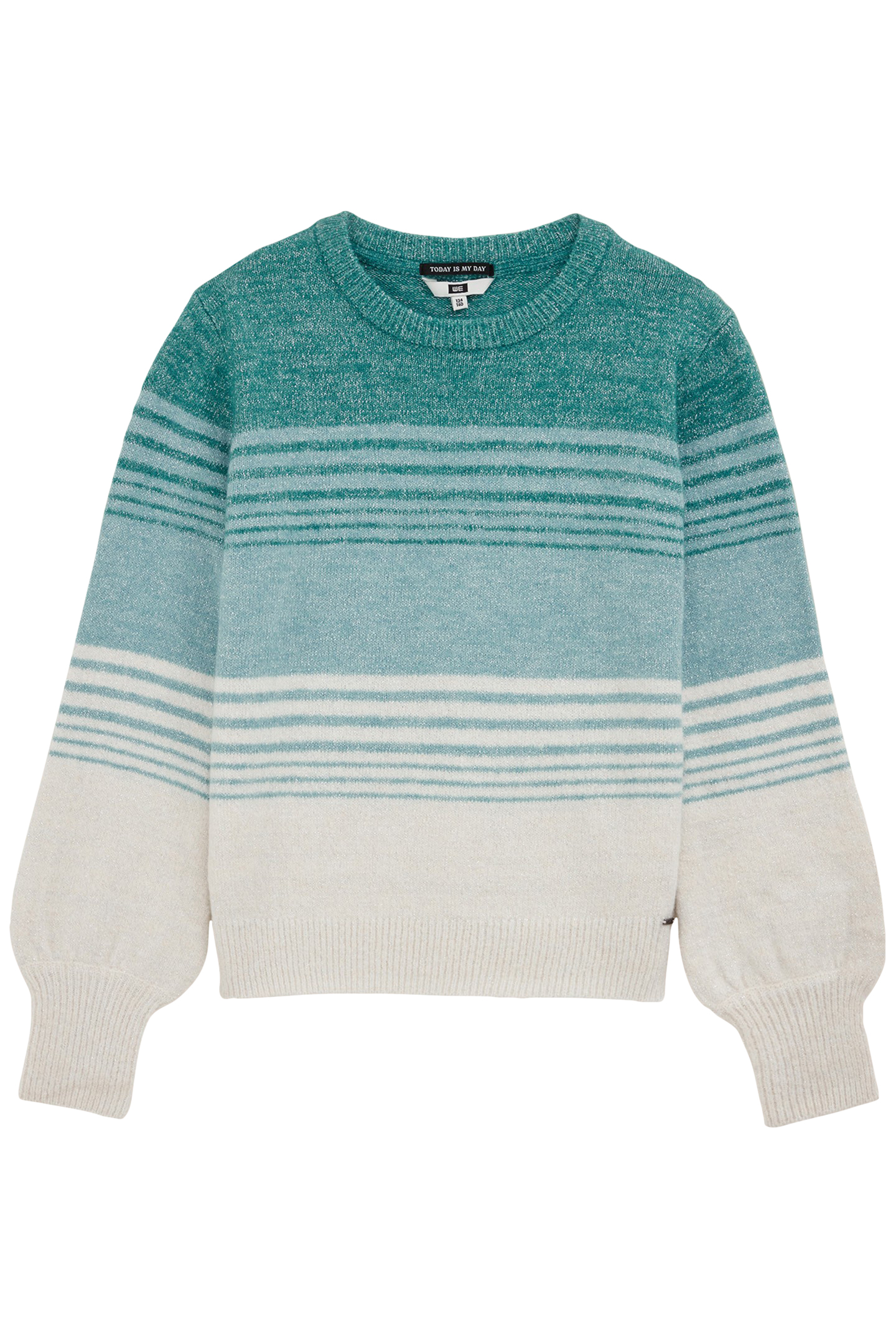 KNITTED PULLOVER GREEN BLUE 3