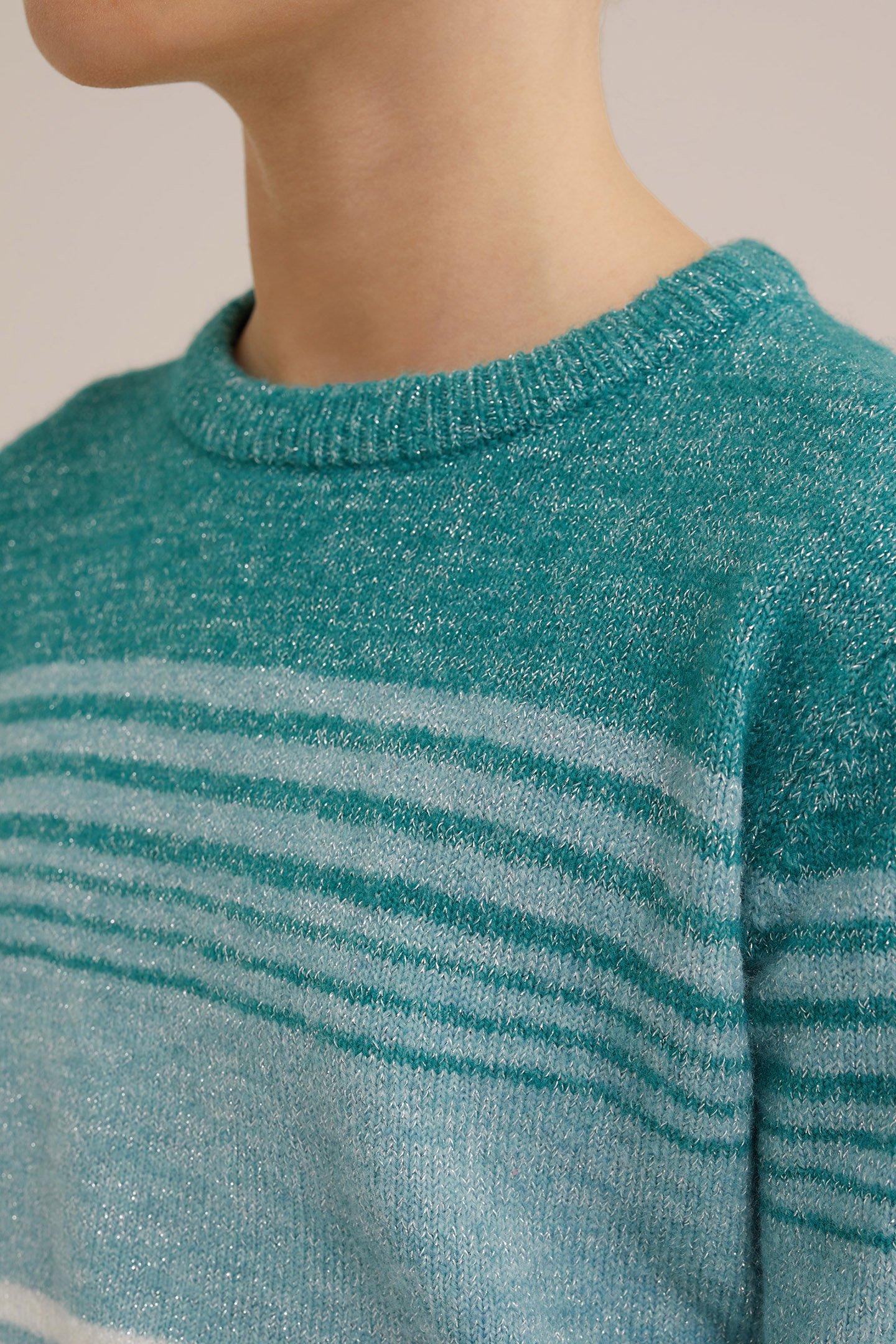KNITTED PULLOVER GREEN BLUE 5