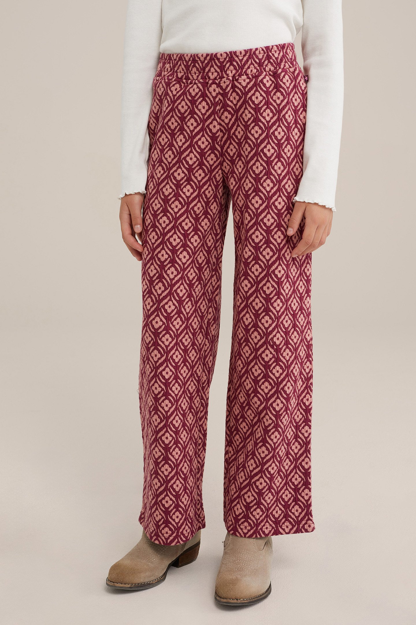 TROUSER BURGUNDY RED 1