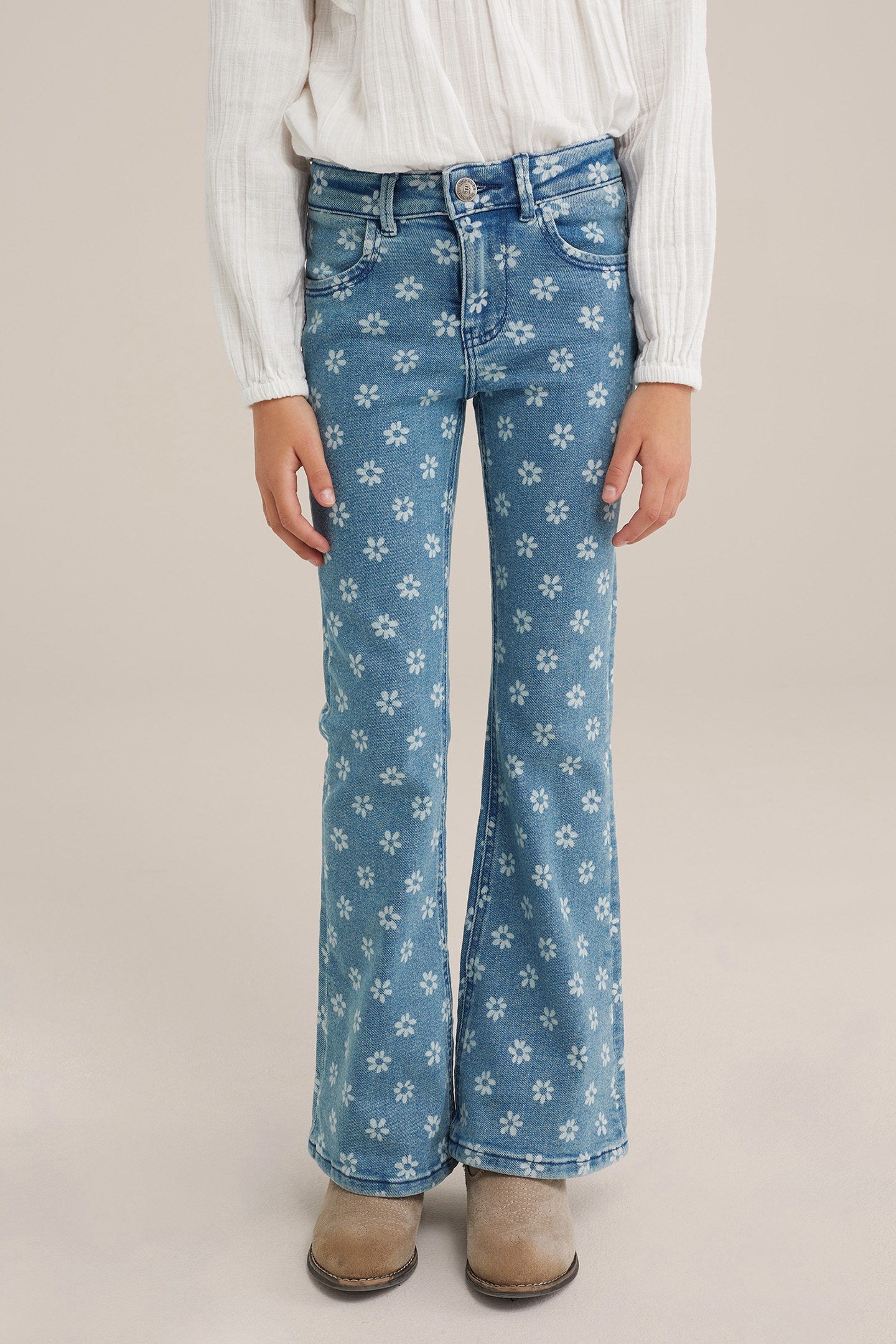 5-POCKET MID WAIST LIGHT BLUE 1