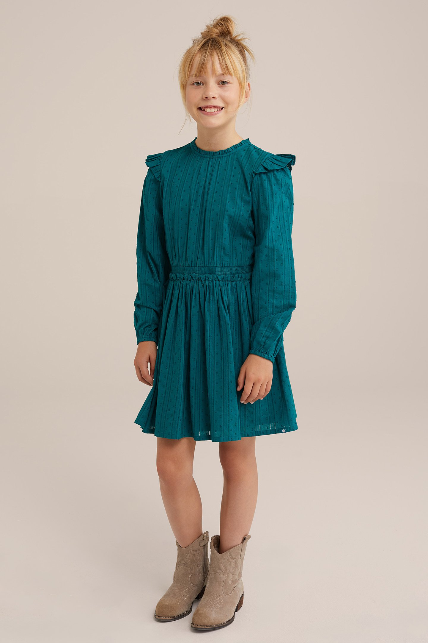 DRESS MID LENGTH SEA GREEN 2