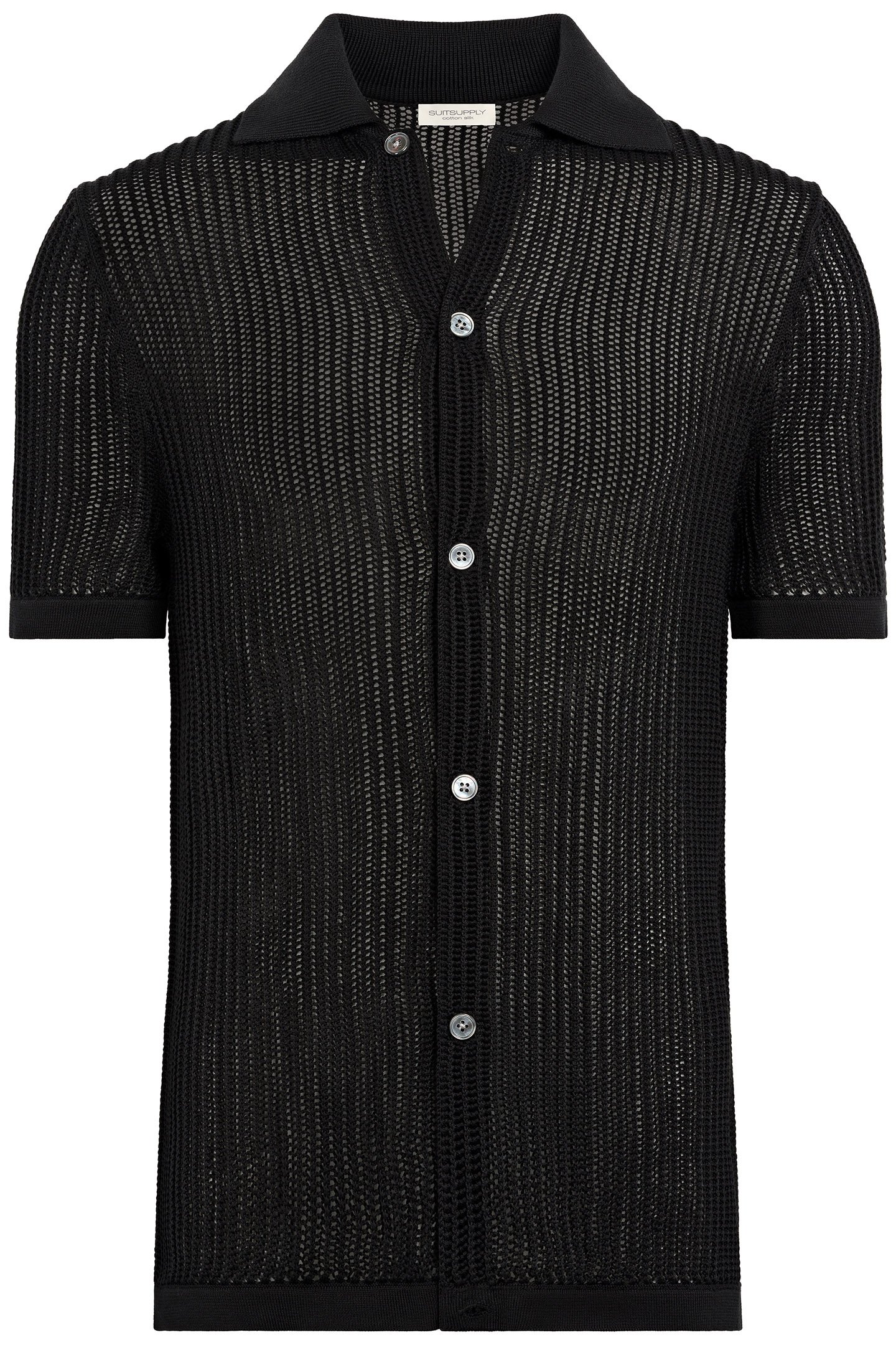 SS POLO CARDIGAN CROCHET BLACK BLACK 2