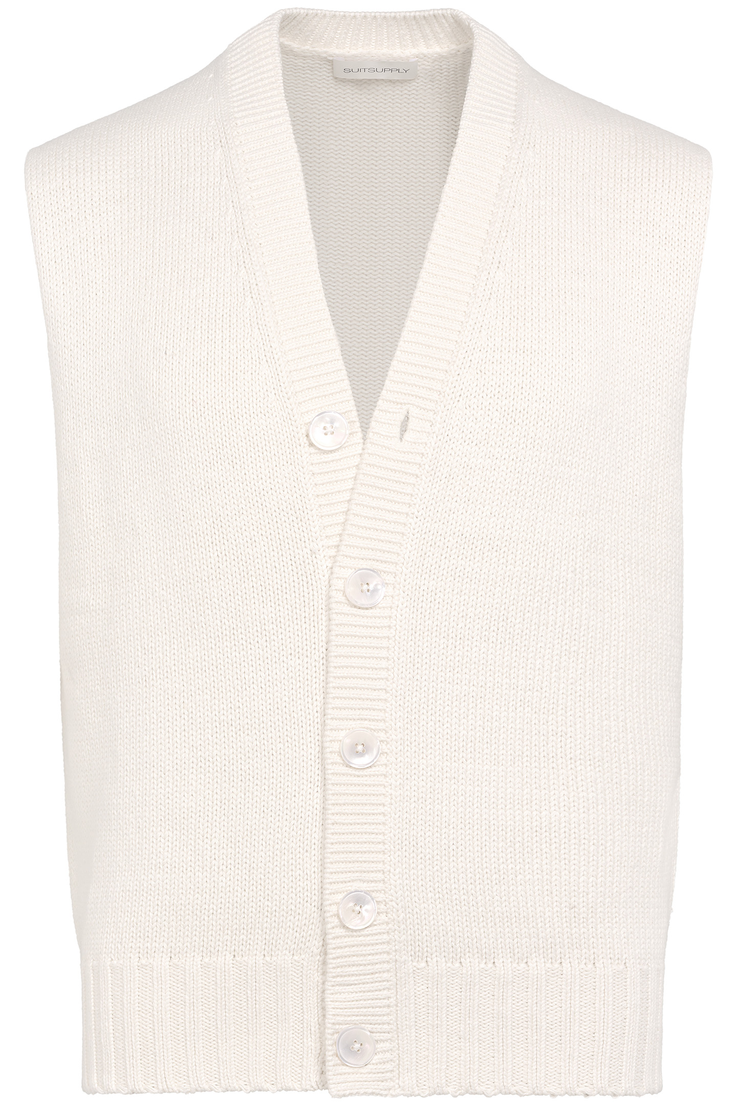 SLEEVELESS CARDIGAN OFF WHITE OFF-WHITE 3