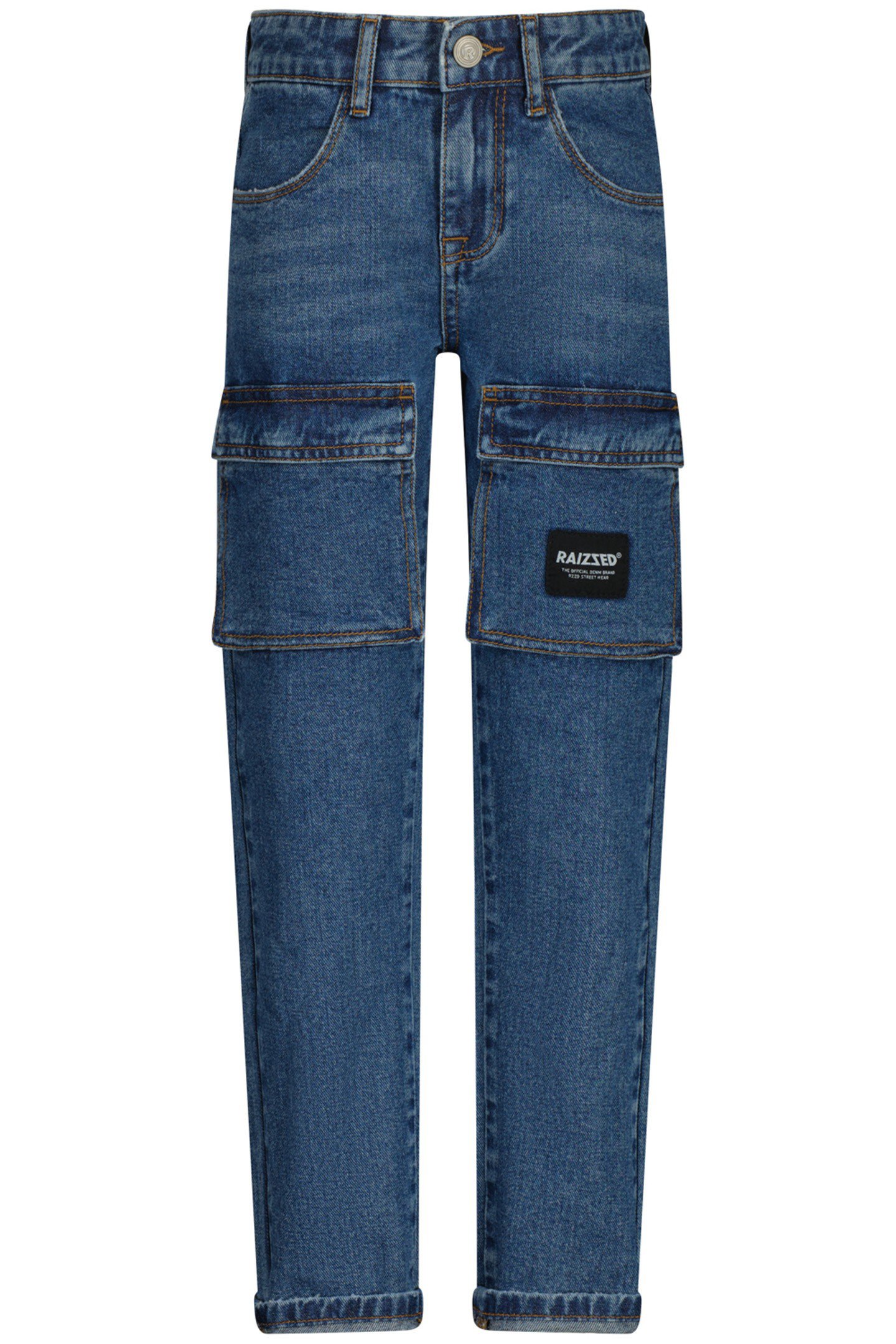 BOYS DENVER CARGO JEANS VINTAGE BLUE 1