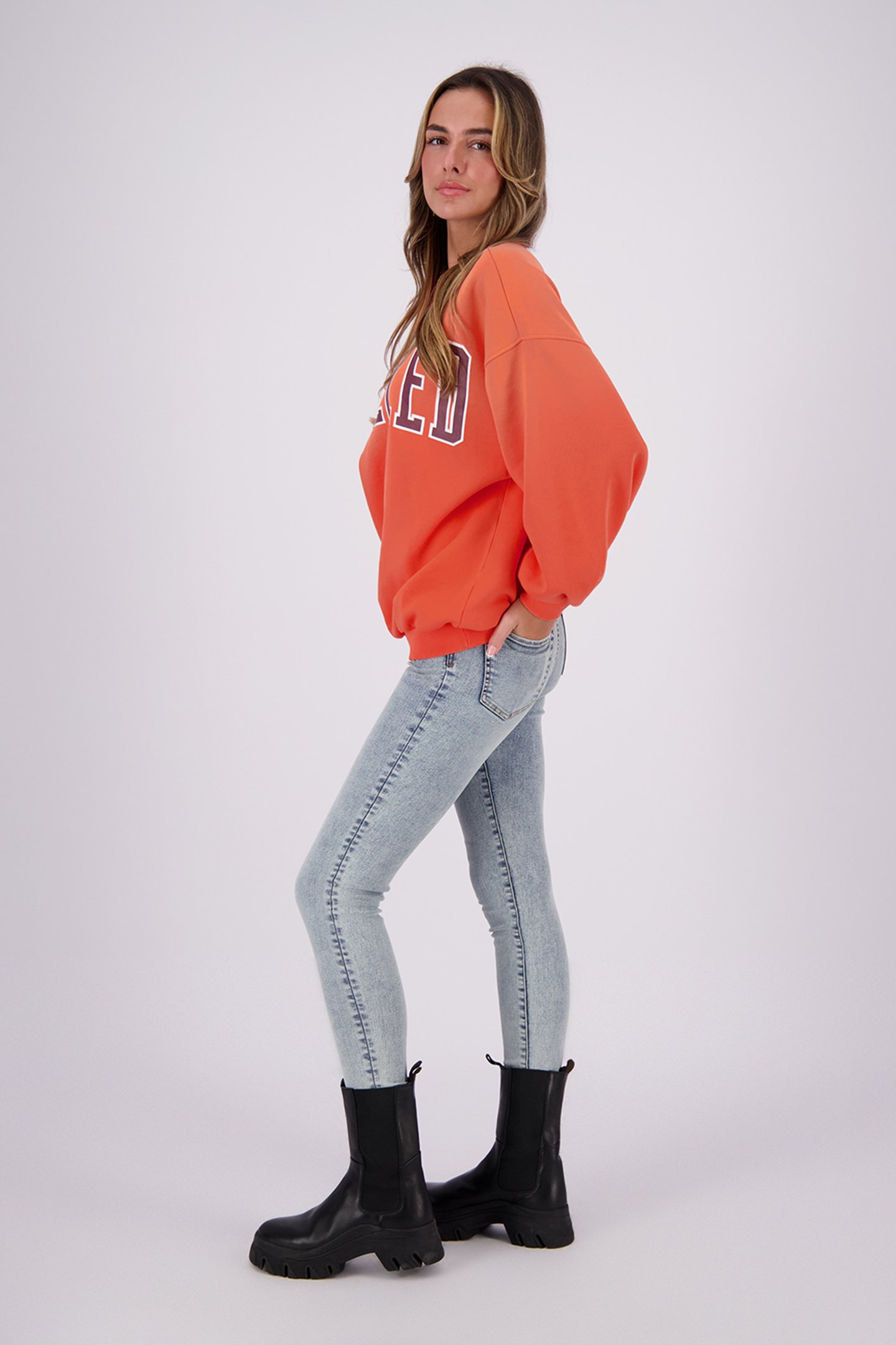 RILEY SWEATERS DEEP CORAL 5