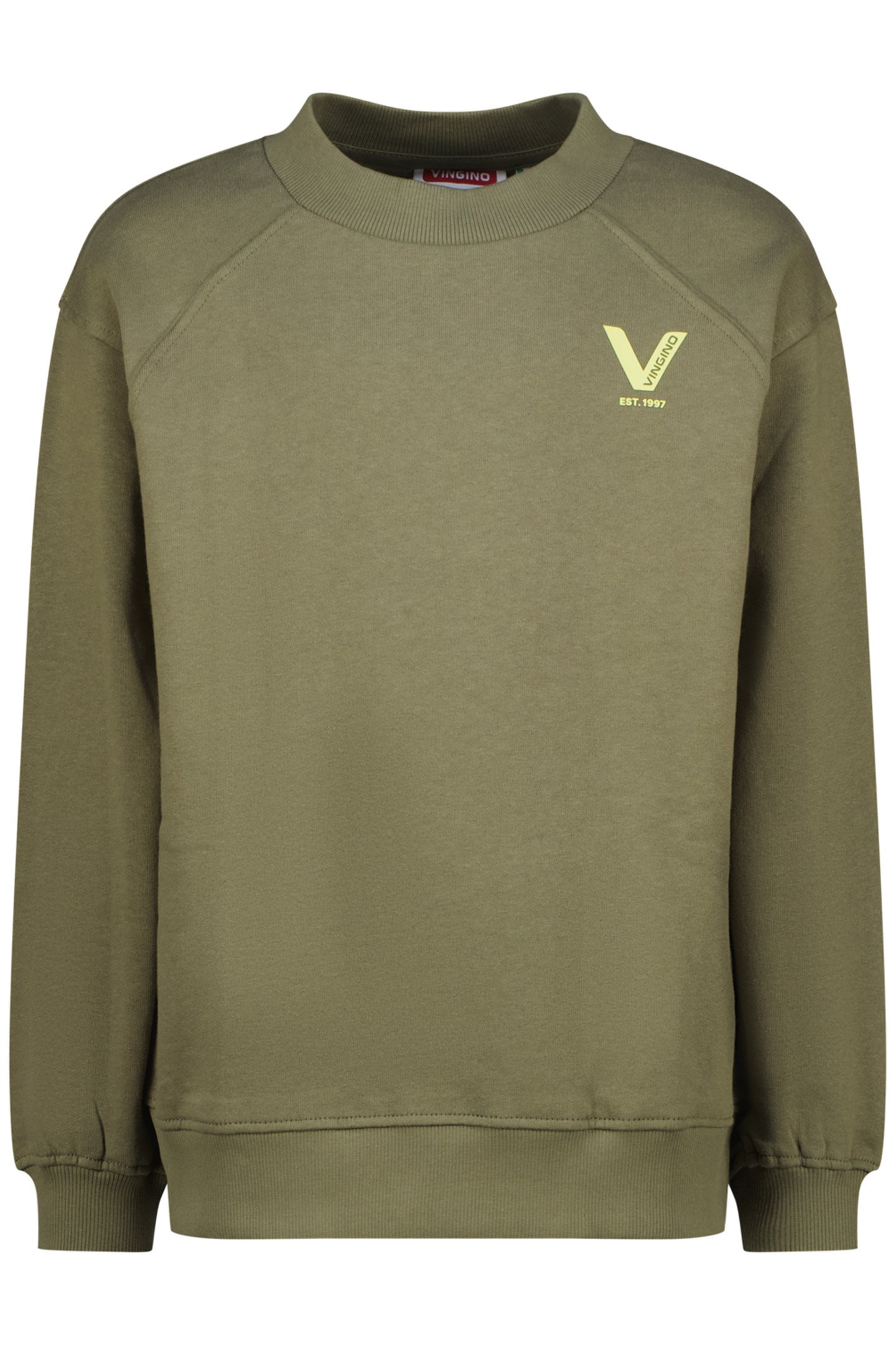 BOYS NAVIDO SWEATER DARK ARMY GREEN by Vingino