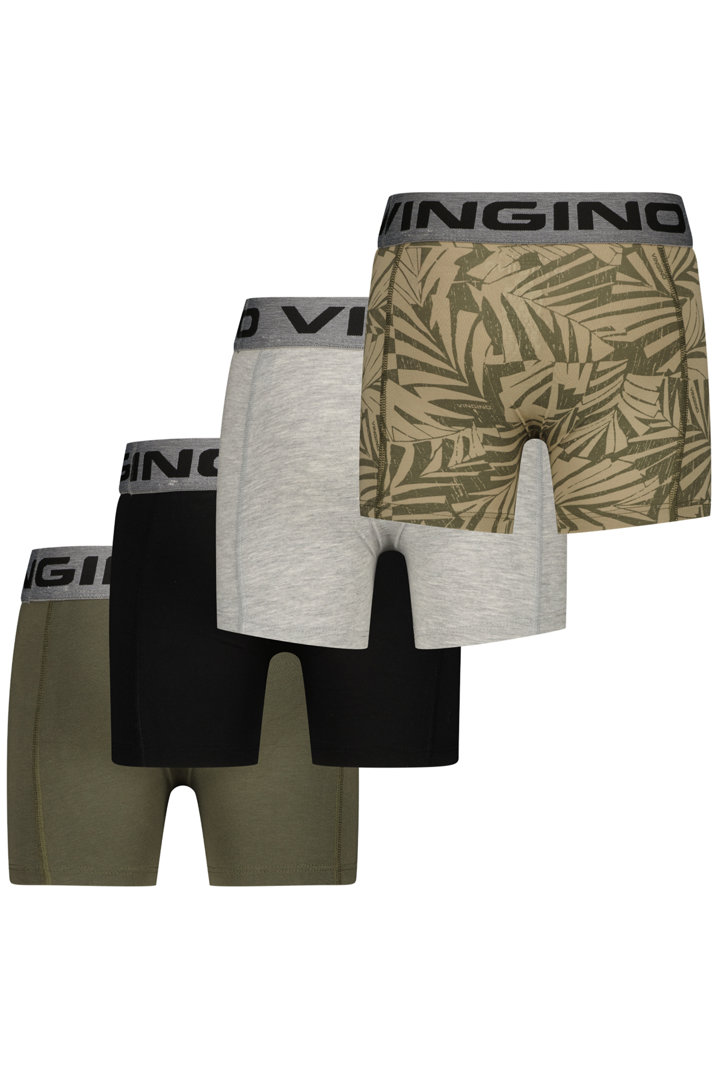 BOYS WO25 GRAPHIC 4-PACK UNDERWEAR & SLEEPWEAR ARMY GREEN 2