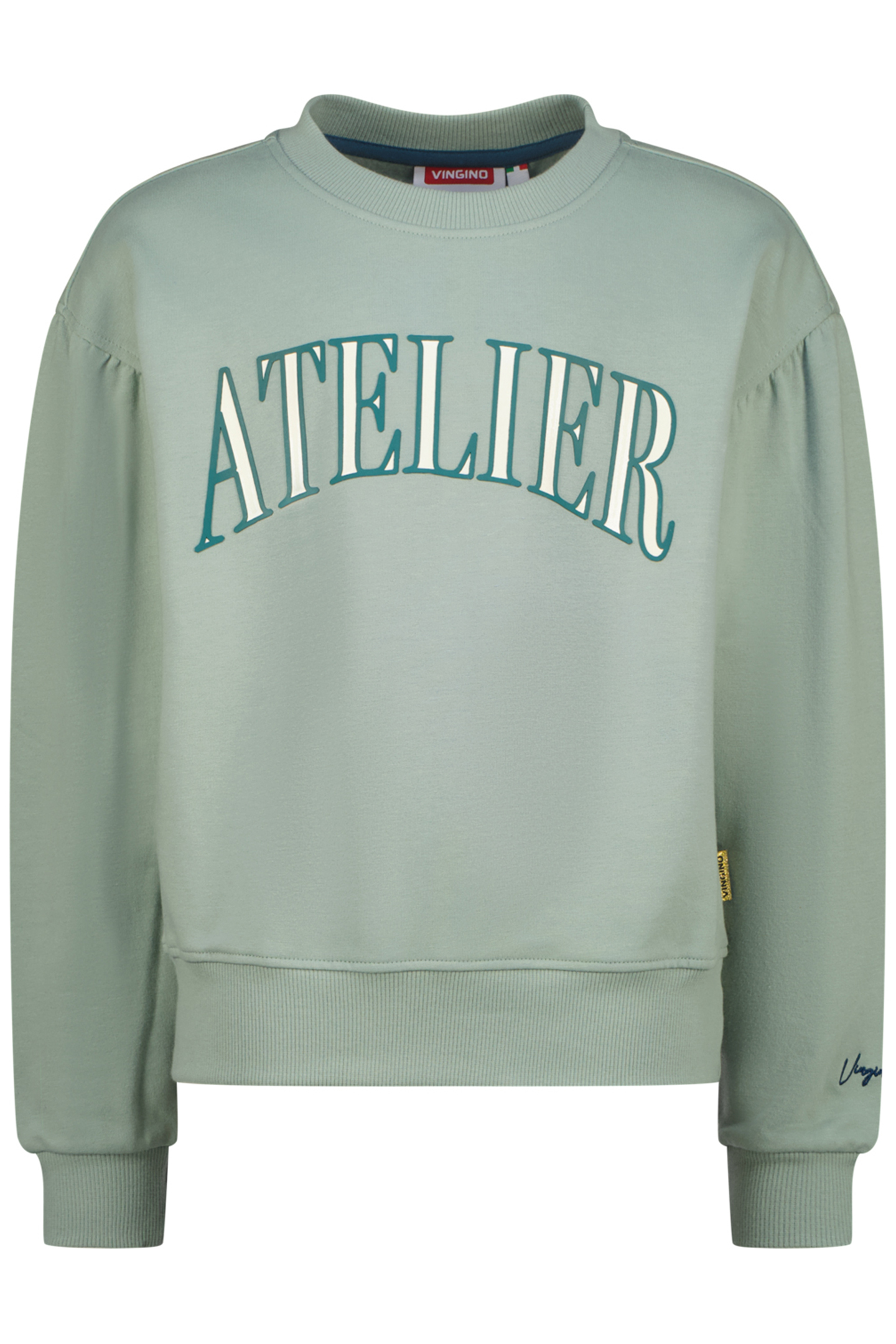 GIRLS NORAN SWEATER JADE GREEN 1