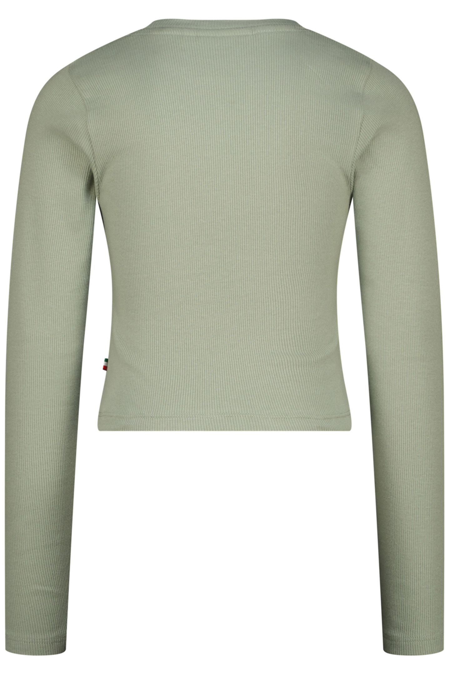 GIRLS G-BASIC-CROP RIB LONGSLEEVE SINGLET JADE GREEN 2