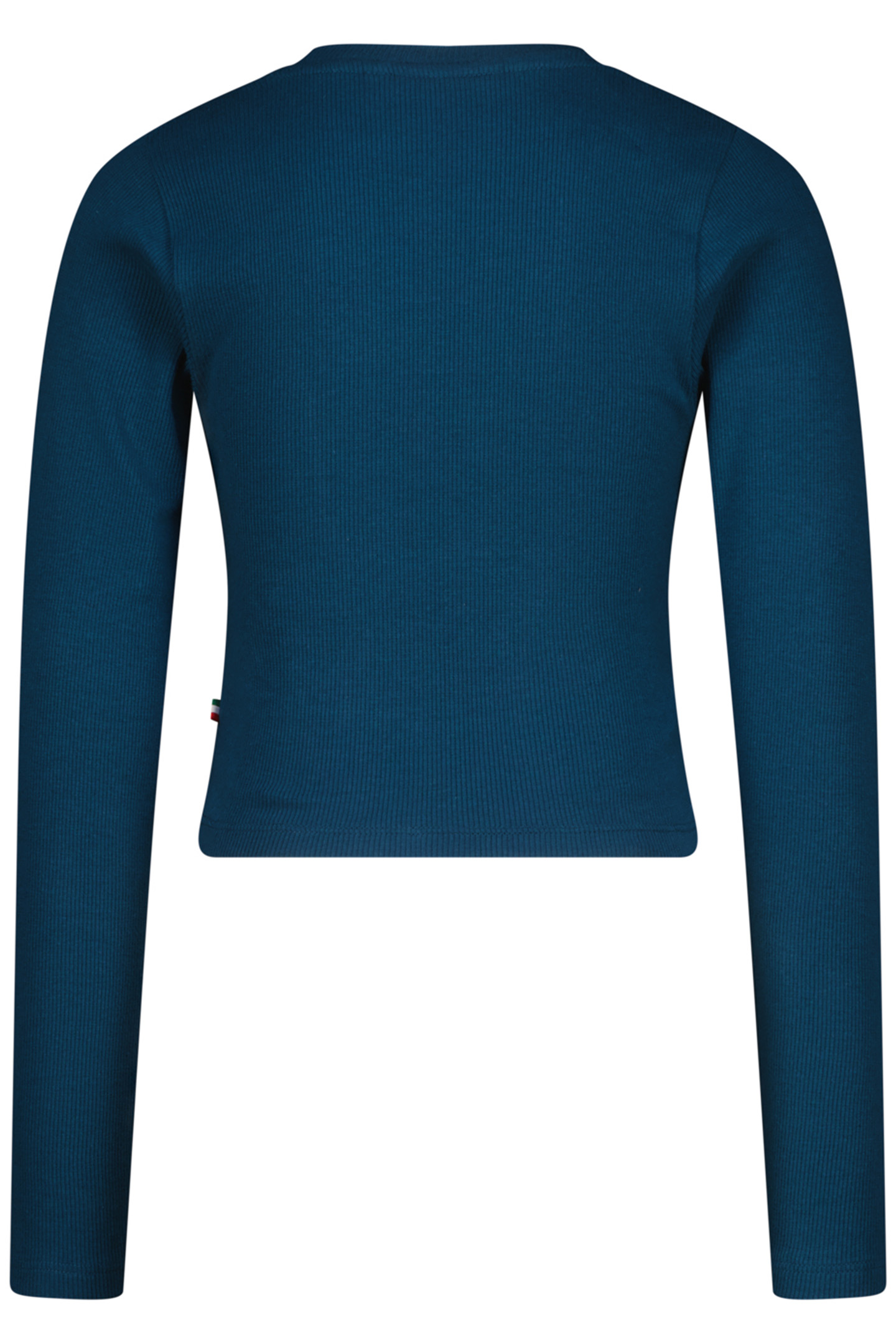 GIRLS G-BASIC-CROP RIB LONGSLEEVE SINGLET PETROL BLUE 2