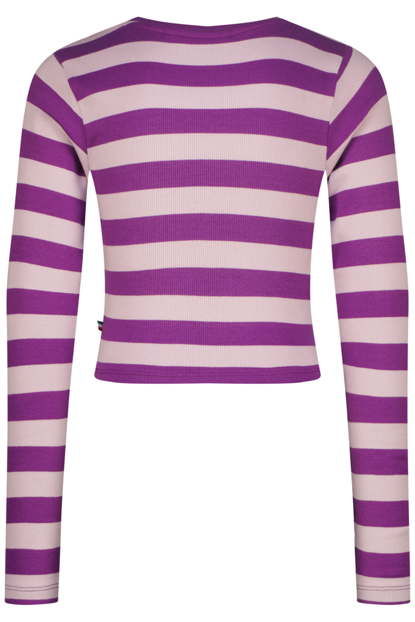 GIRLS G-BASIC-CROP RIB STRIPE SINGLET GLOSS LILAC 2