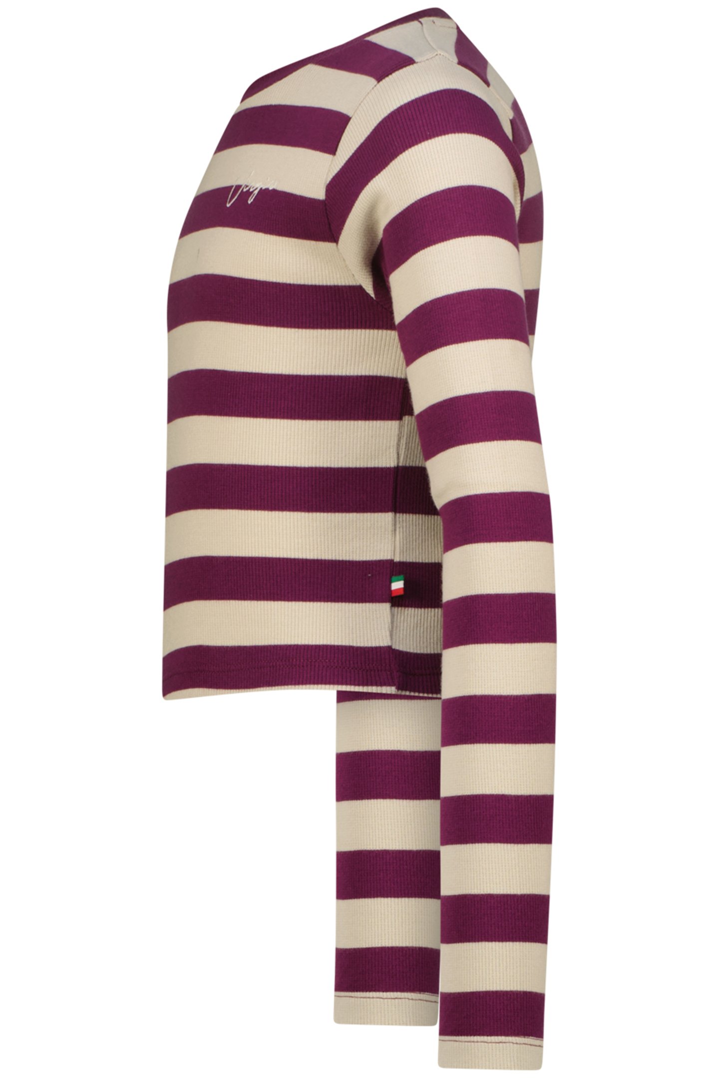 GIRLS G-BASIC-CROP RIB STRIPE SINGLET MAGIC PURPLE 3