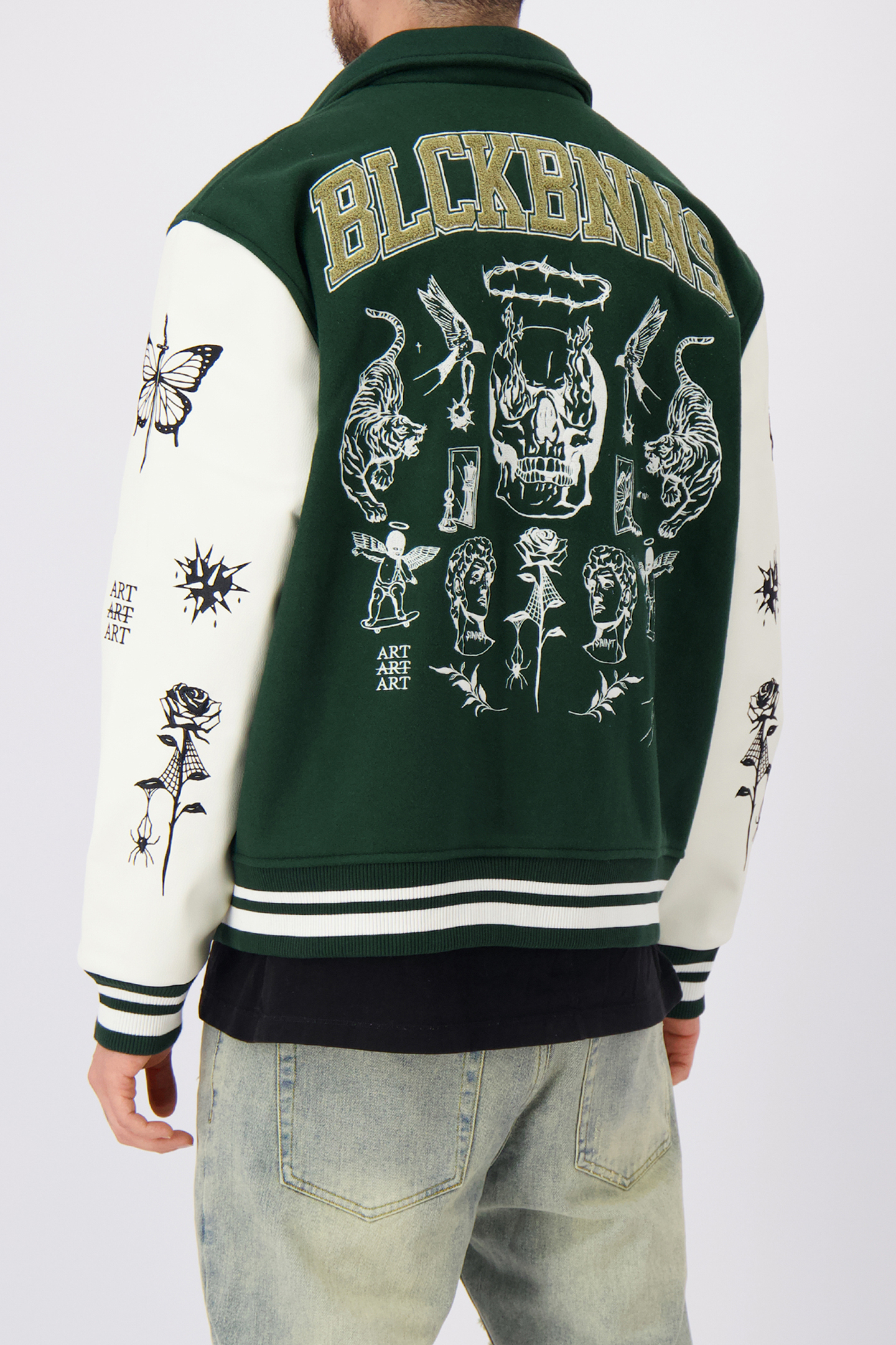 BB X DH VARSITY JACKET GREEN 2