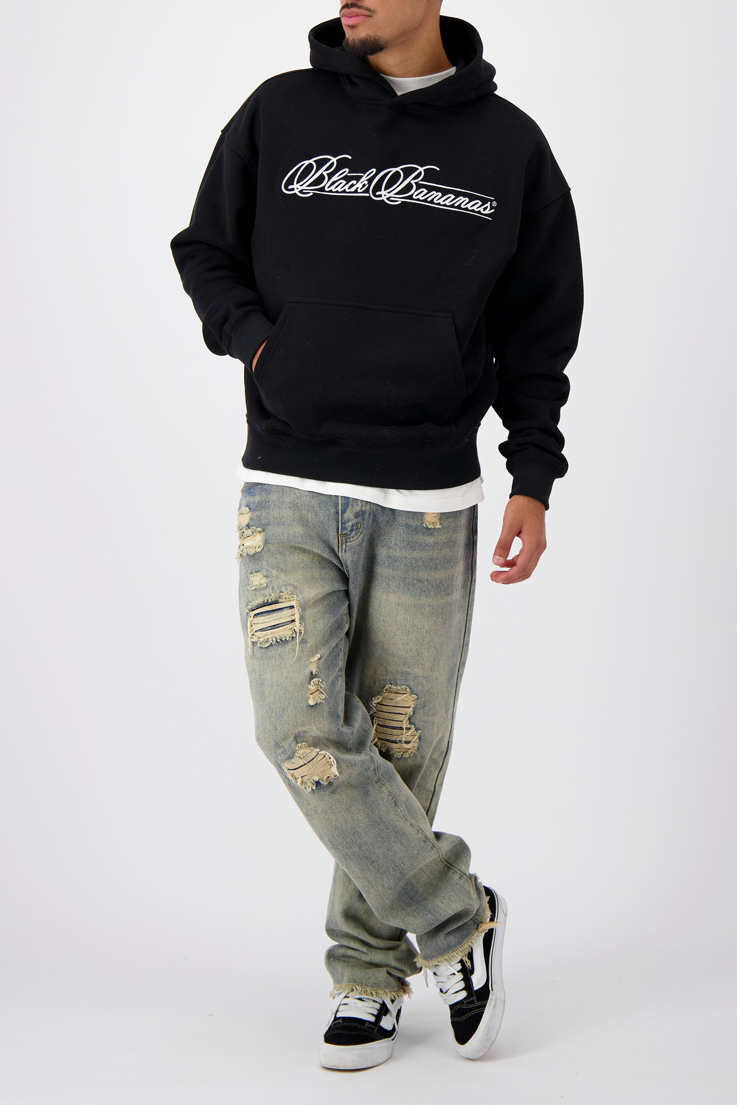 CALLIGRAPHY HOODIE BLACK 2