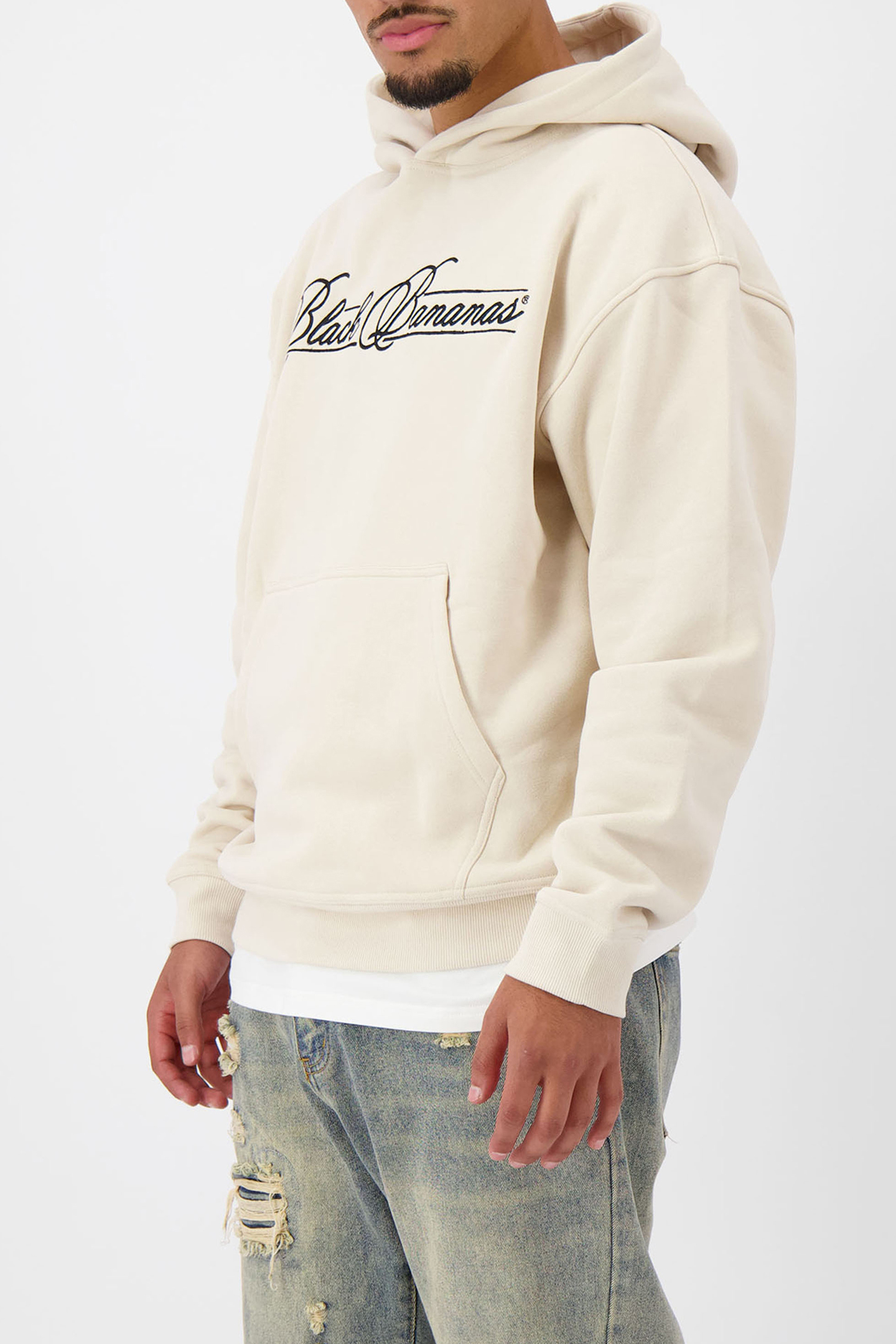 CALLIGRAPHY HOODIE SAND 5