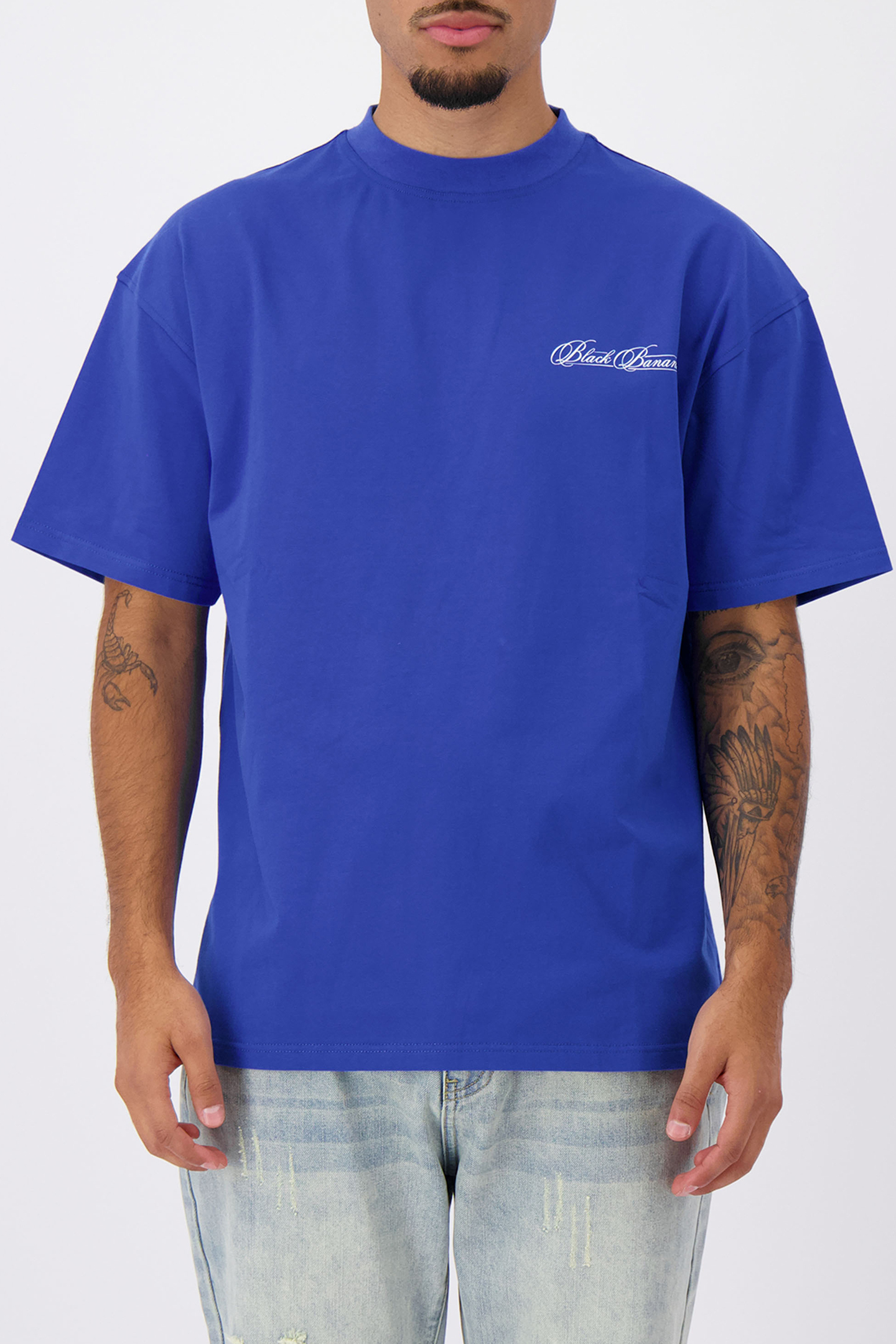 CALLIGRAPHY T-SHIRT COBALT BLUE 1