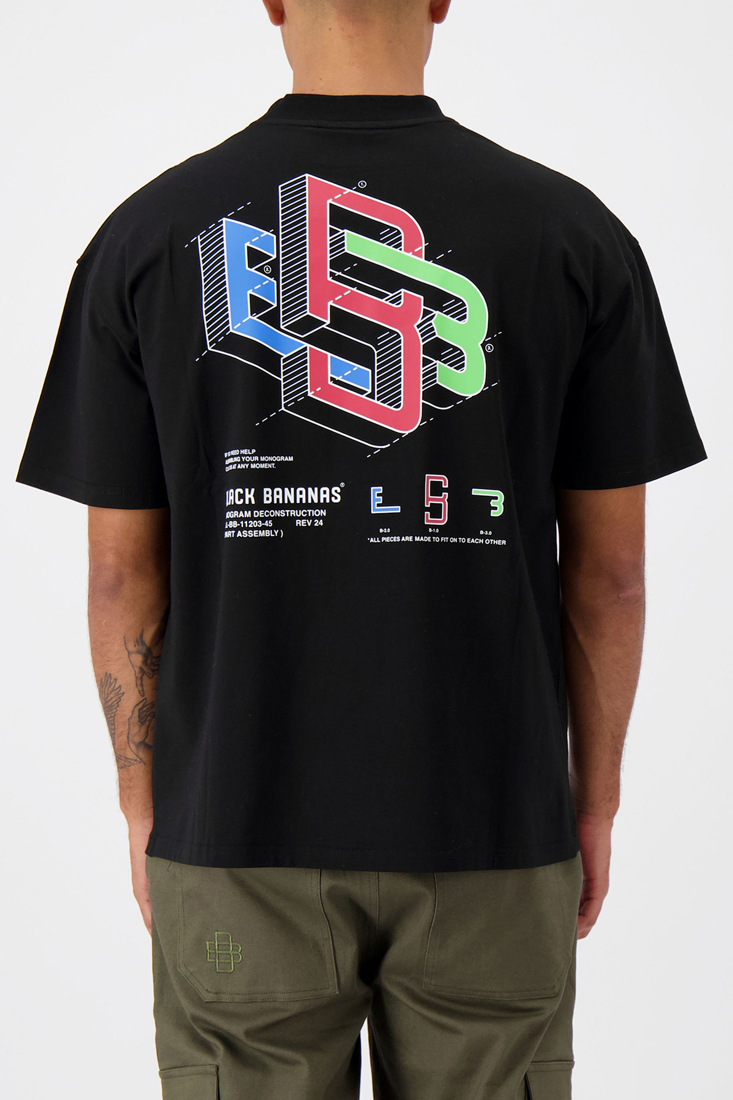 DECONSTRUCTION T-SHIRT BLACK 2