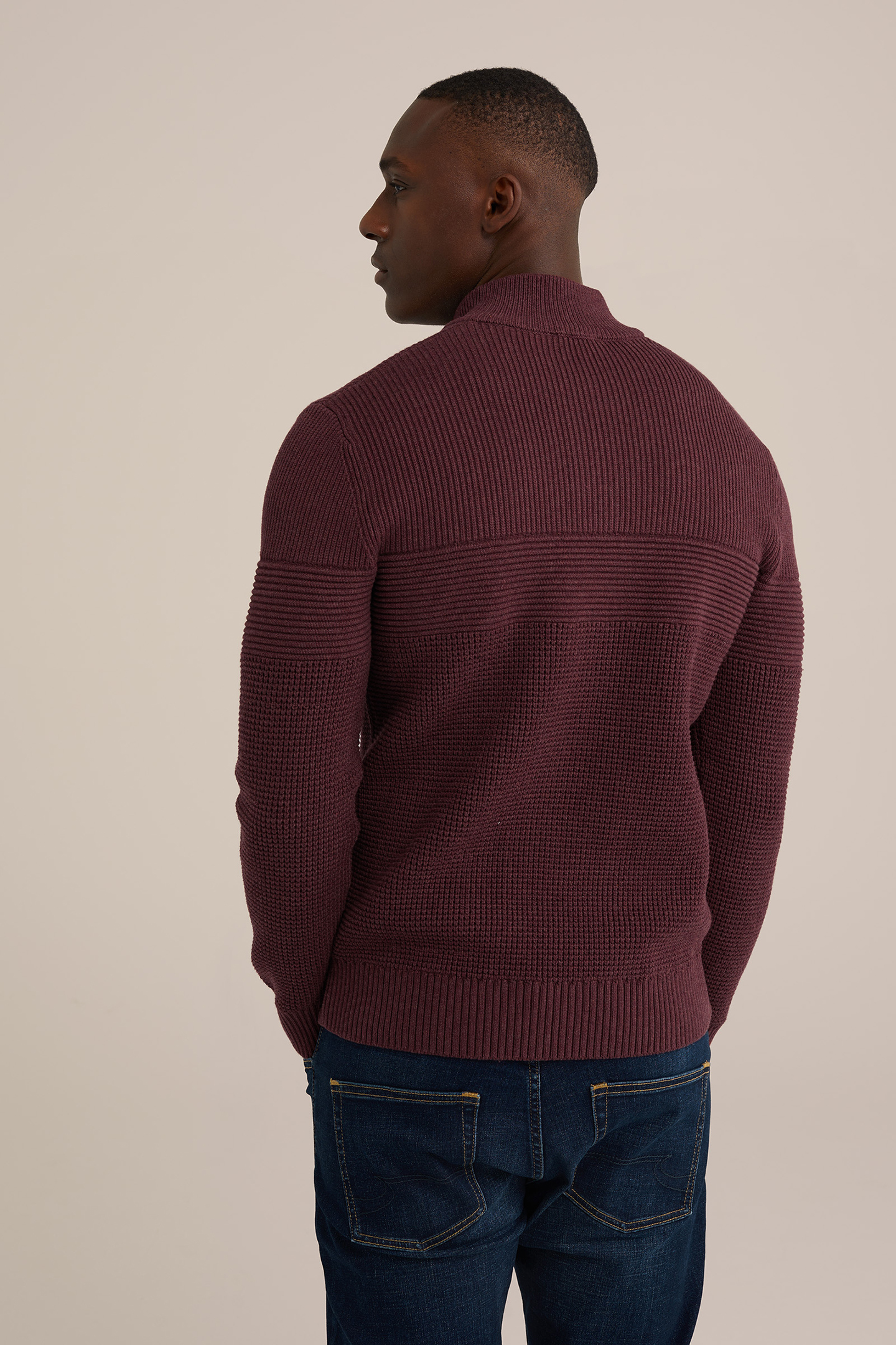 PULLOVER BURGUNDY RED 2