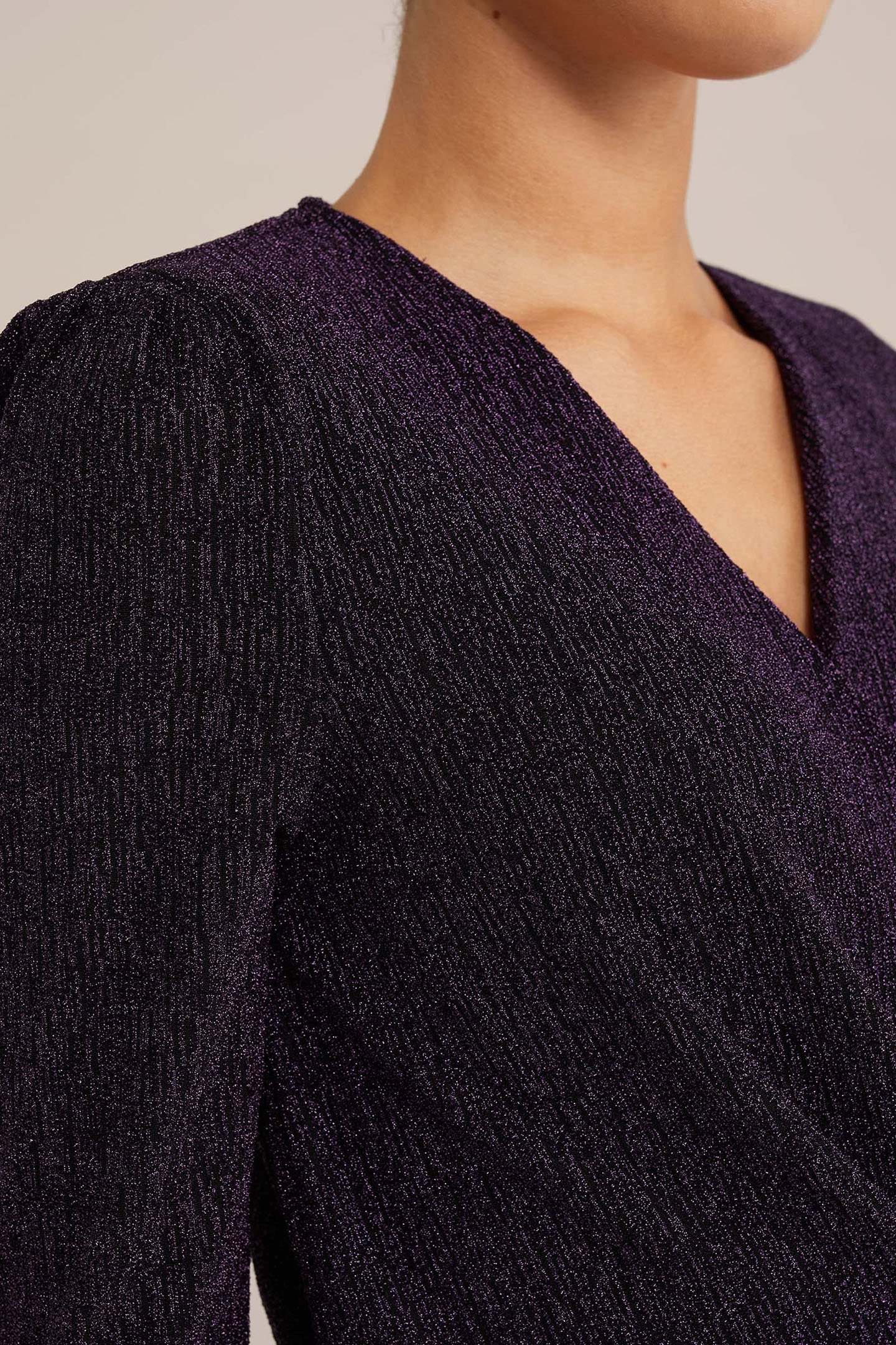 DRESS MID LENGTH DARK PURPLE 5