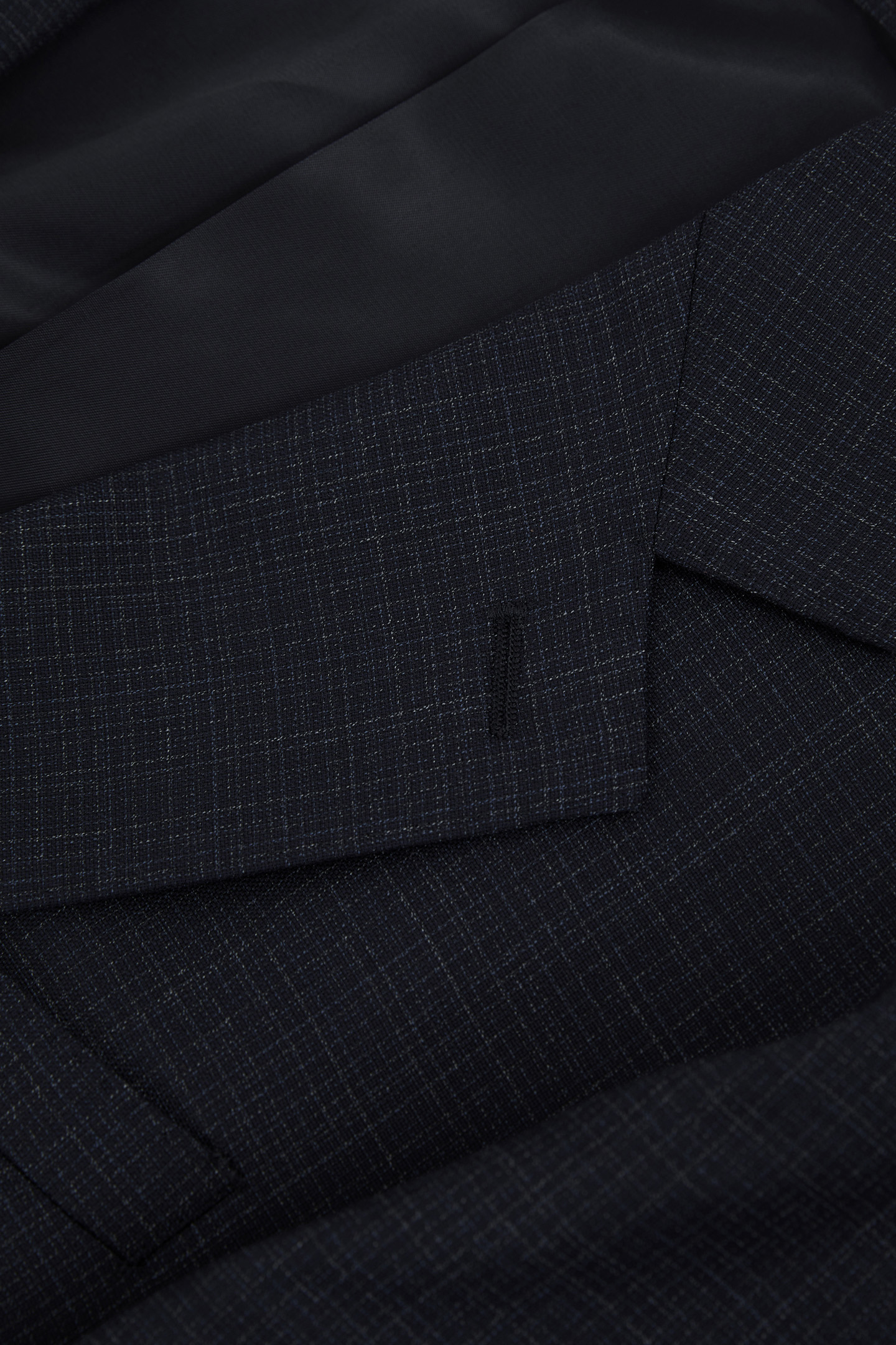 SB 2B NOTCH TEXTURED BLAZER NAVY 8