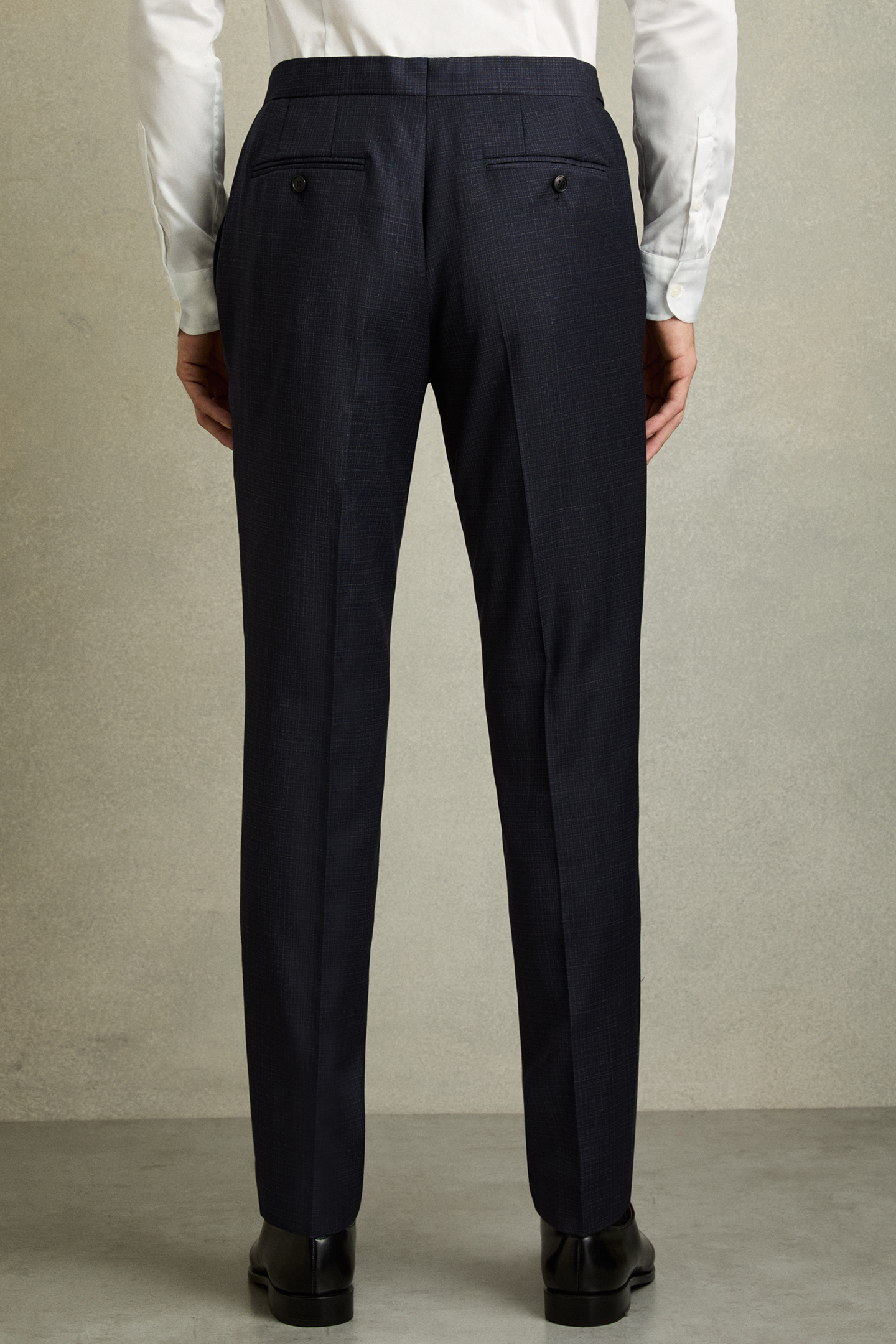 TEXTURED MIXER TROUSER NAVY 2