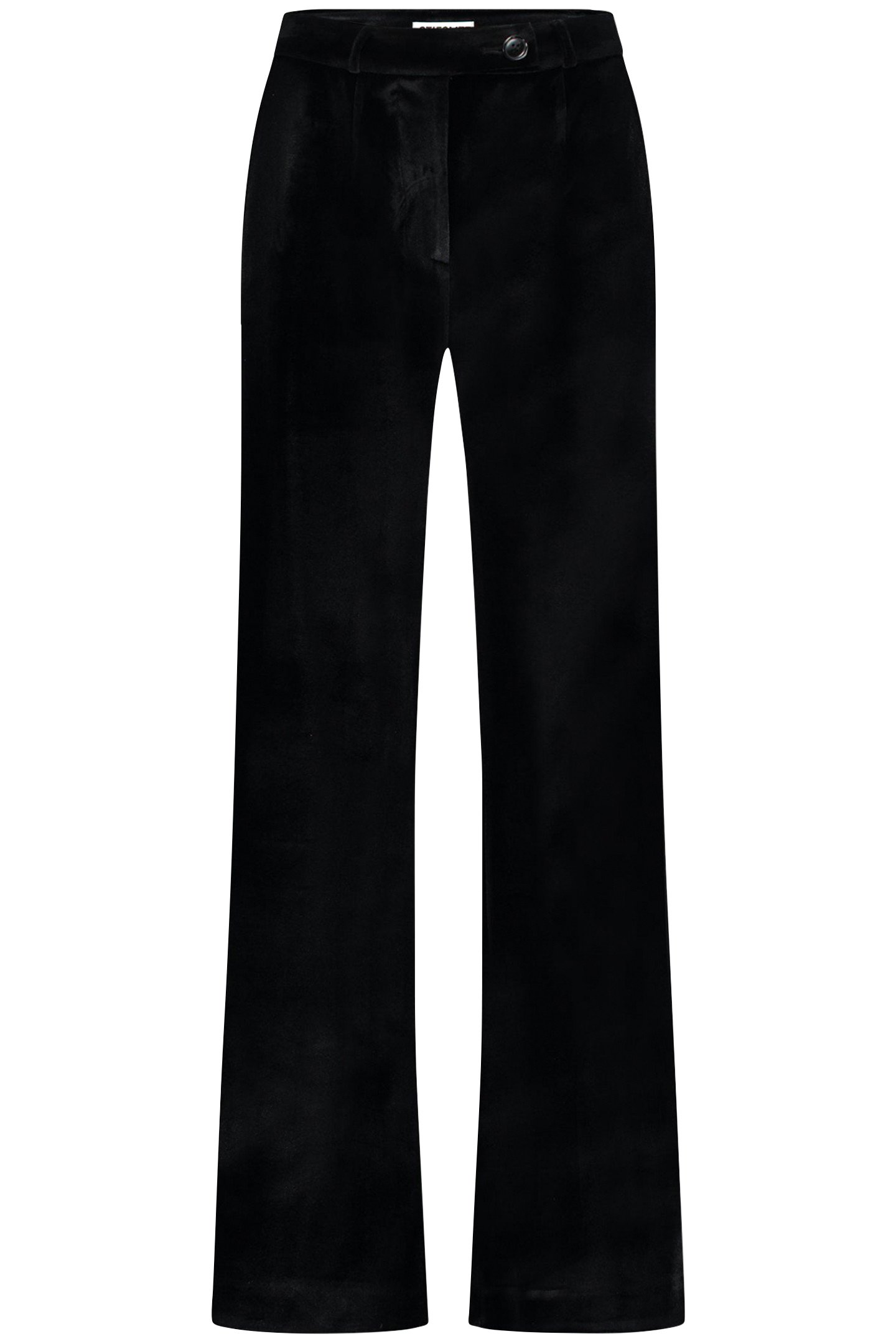 NATALIA VELVET TROUSERS BLACK 1